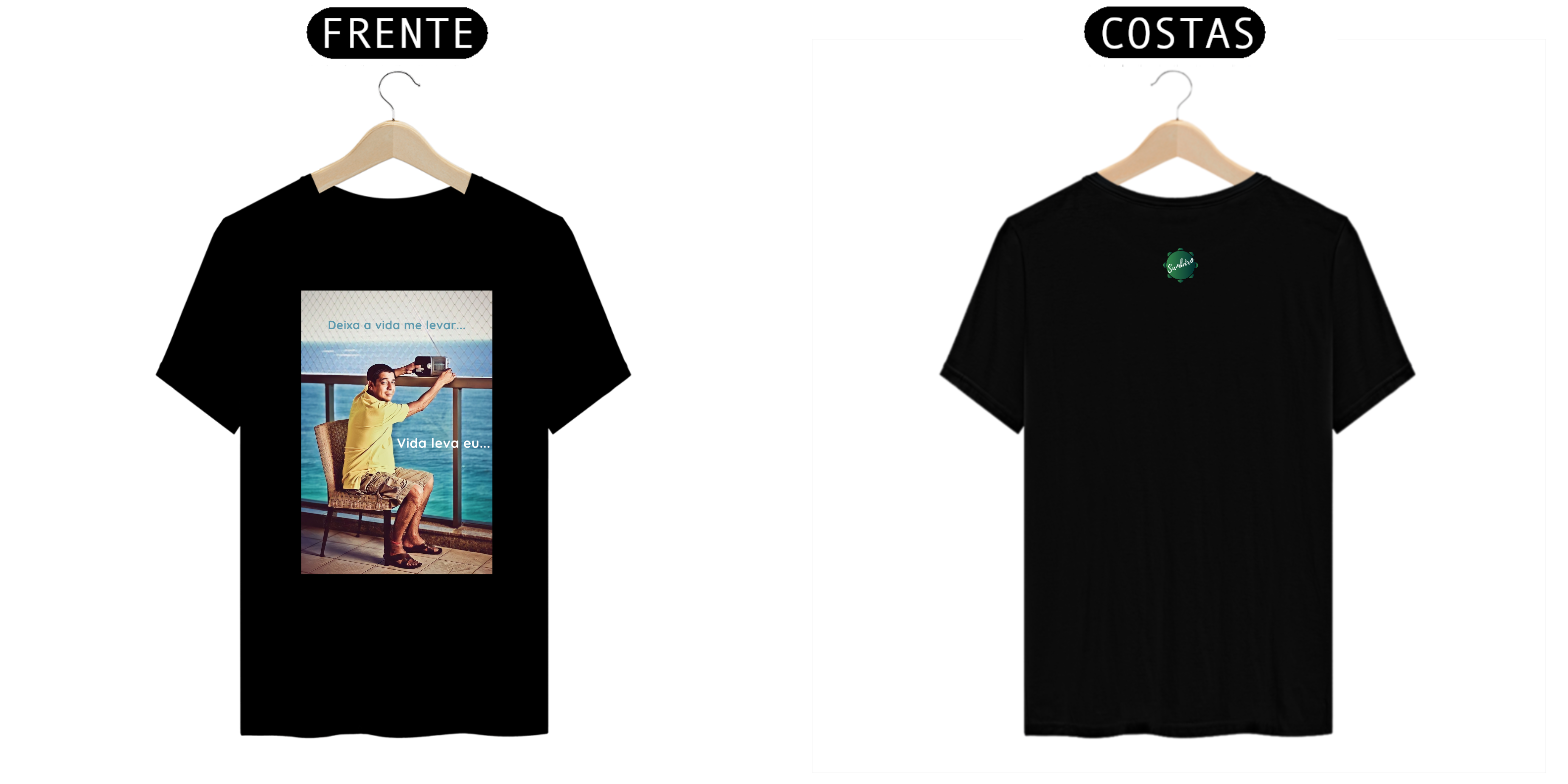 camiseta Zeca pagodinho (deixa a vida me levar)