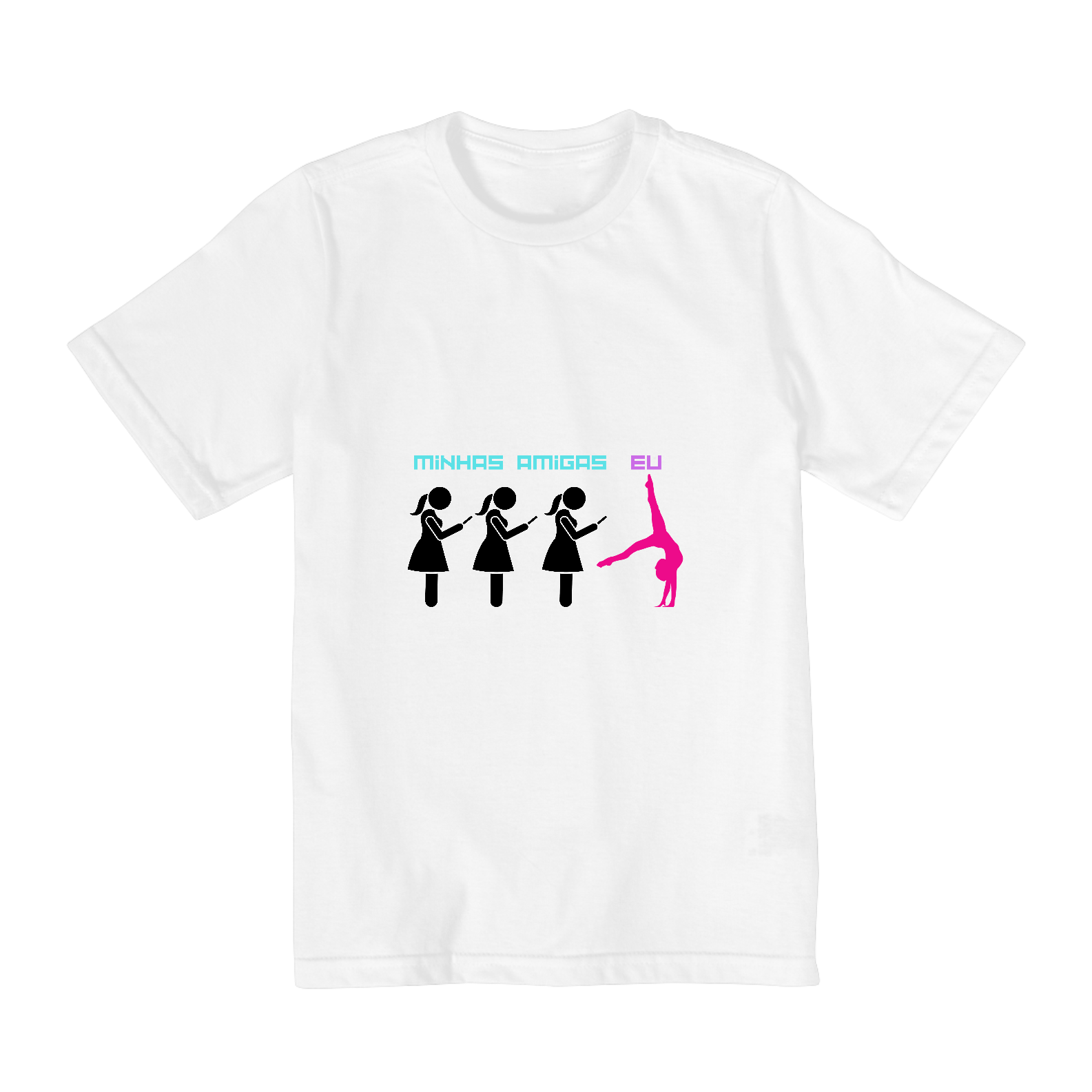 Camiseta Ginastica Artistica - Minhas Amigas / Eu