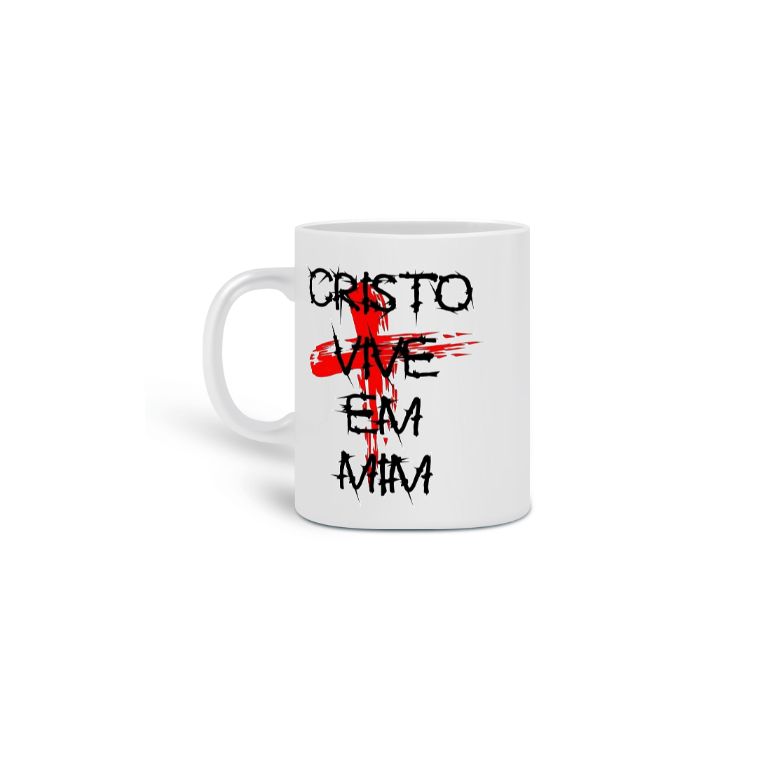 CANECA CRISTO VIVE EM MIM 