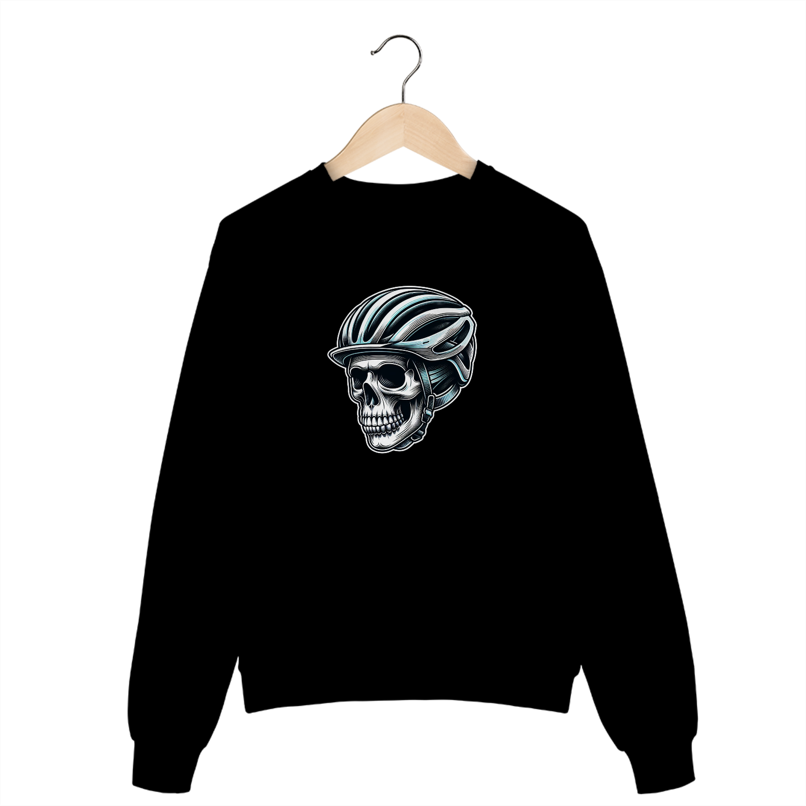 Moletom caveira azul