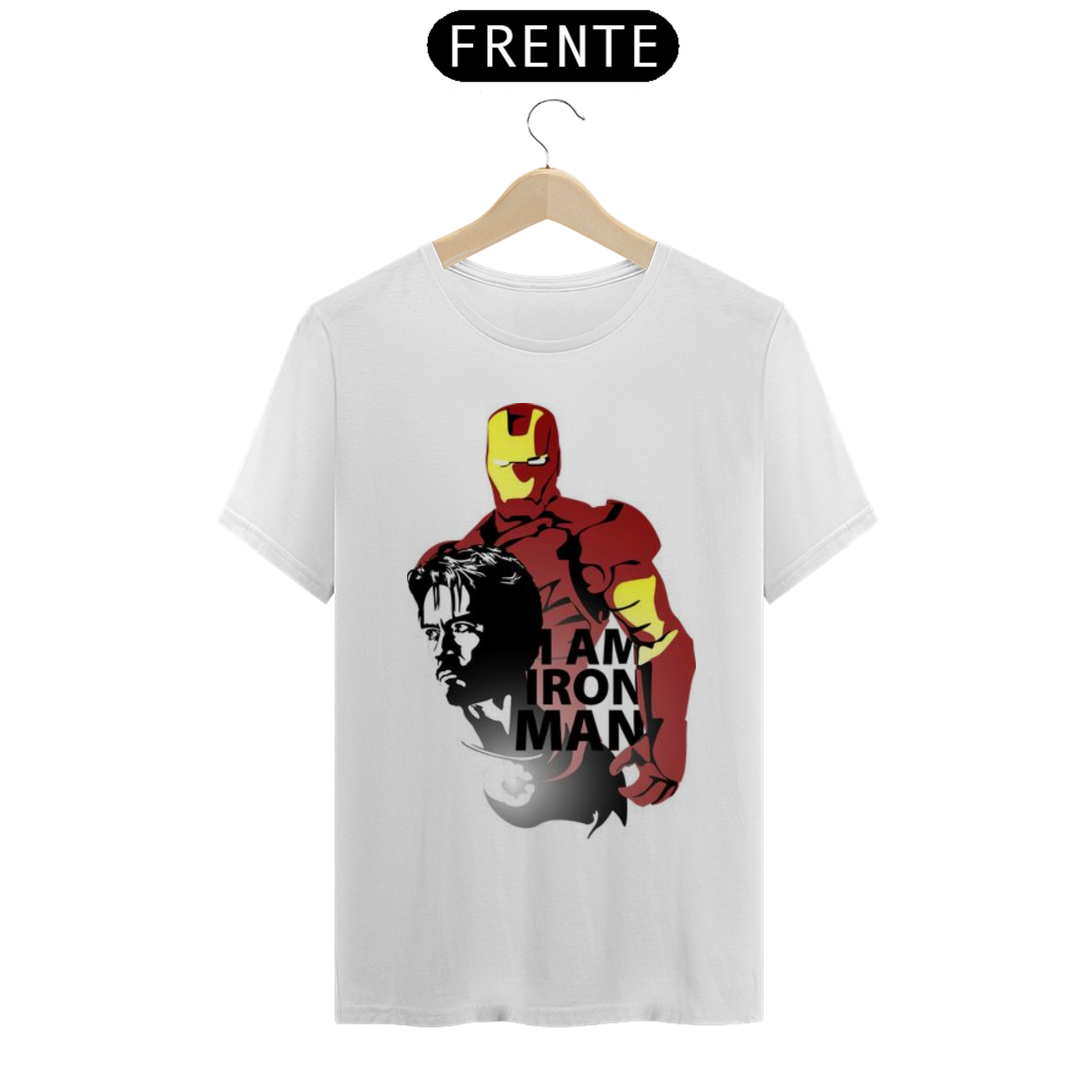 camiseta homem de ferro