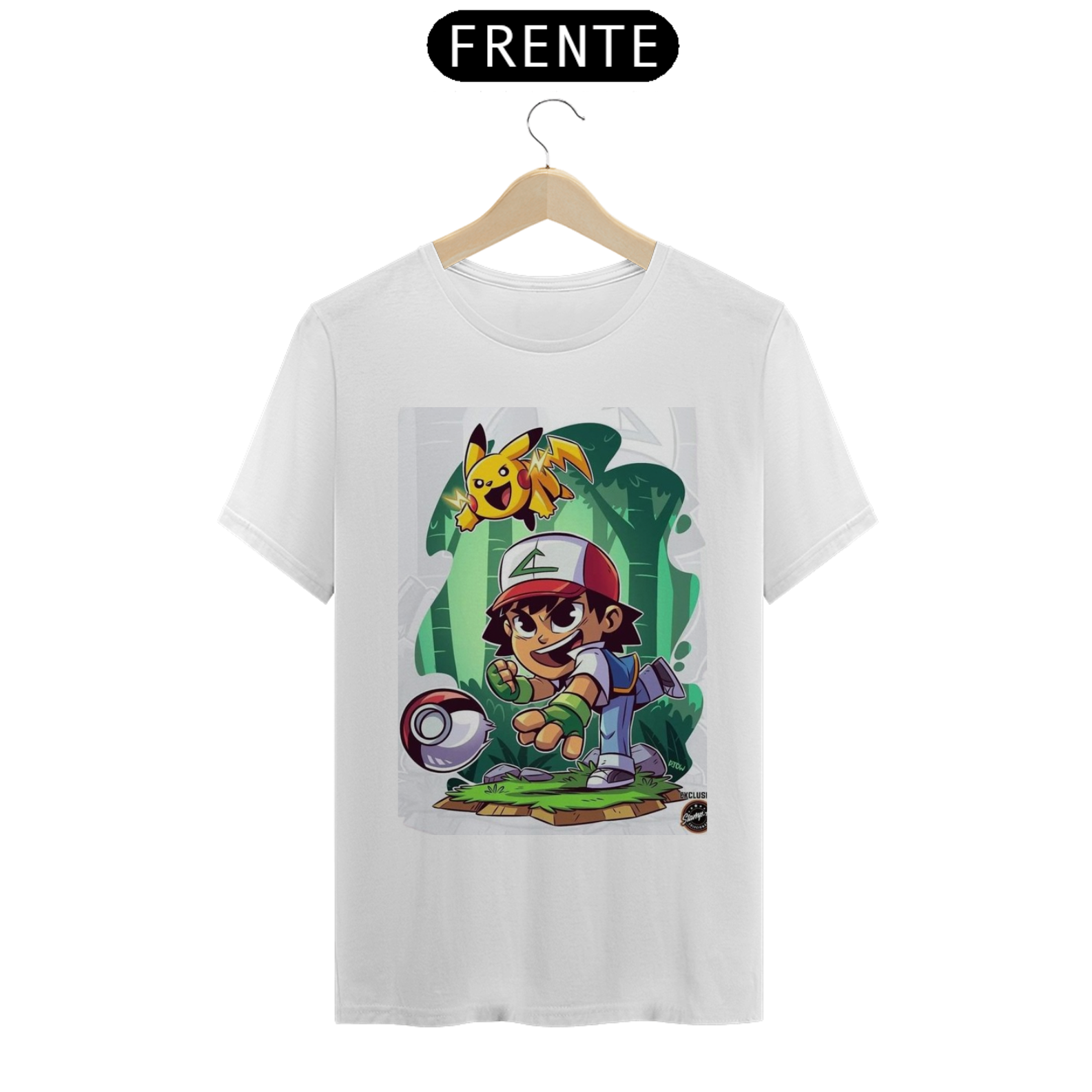 Camiseta Ash Pokebola