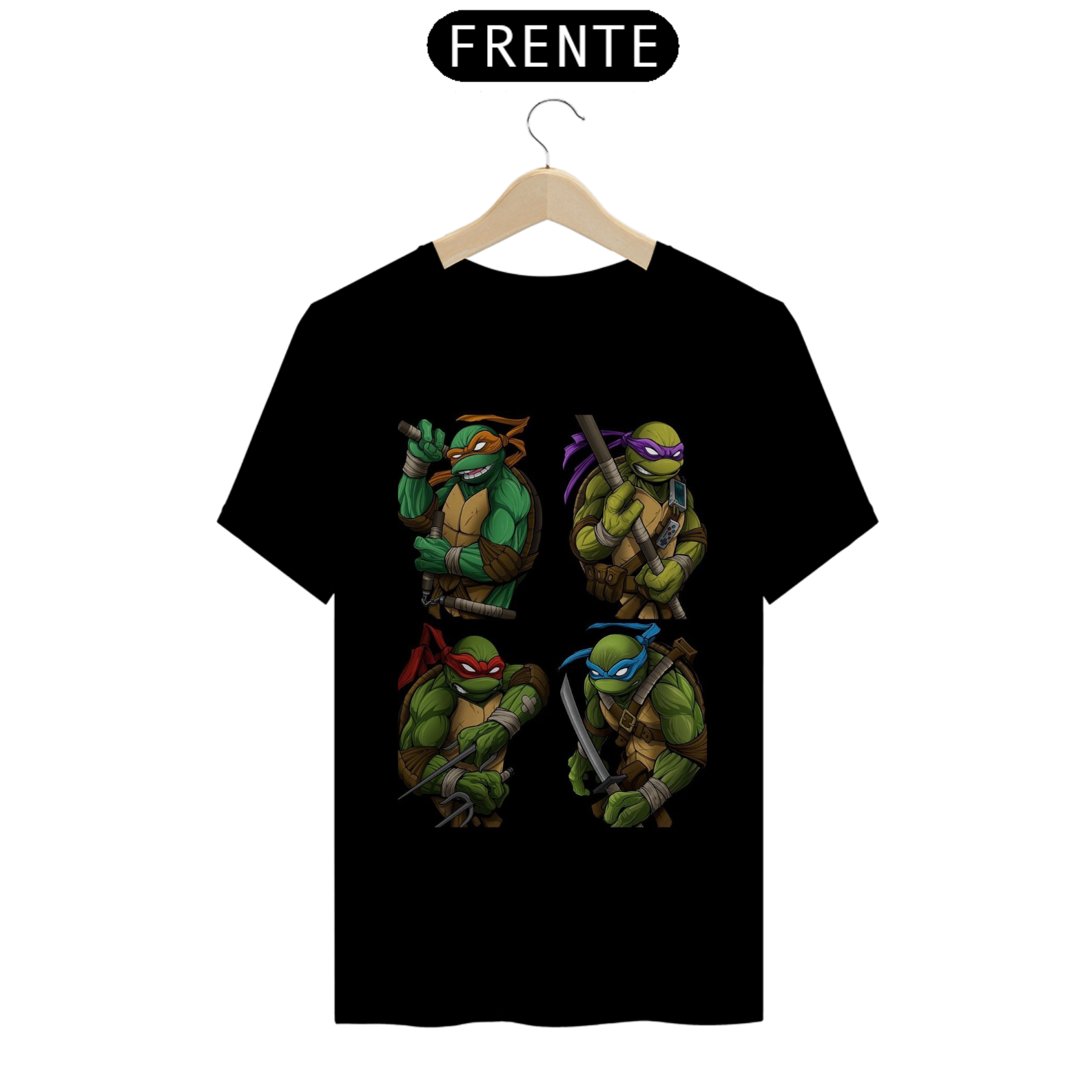 Camiseta Four Turtles