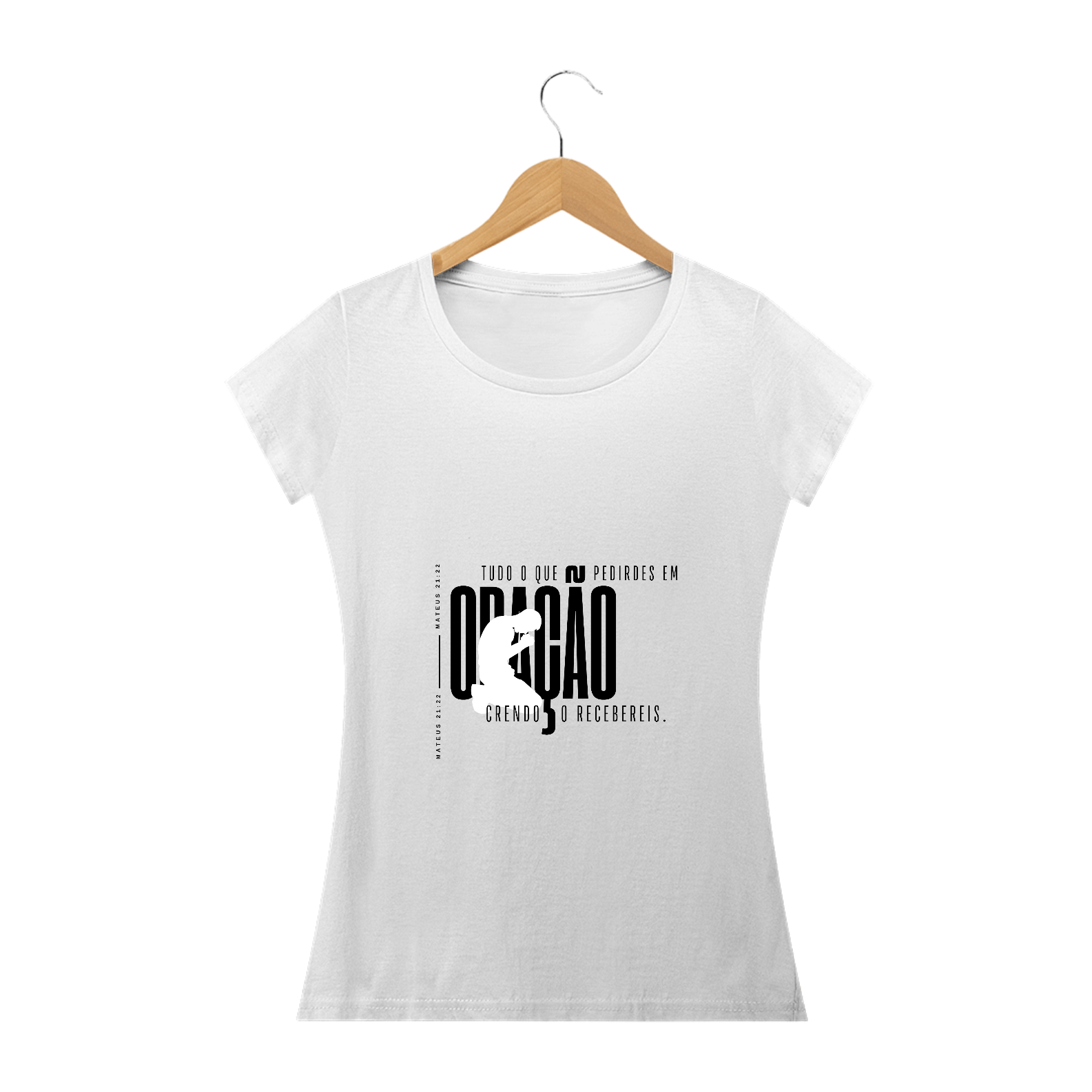 Camisa Feminina - Oração Branca
