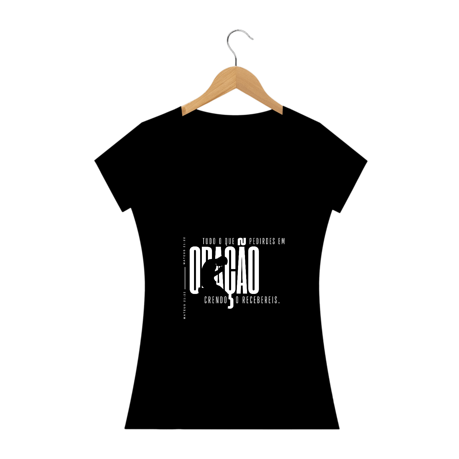 Camisa Feminina - Oração Preta