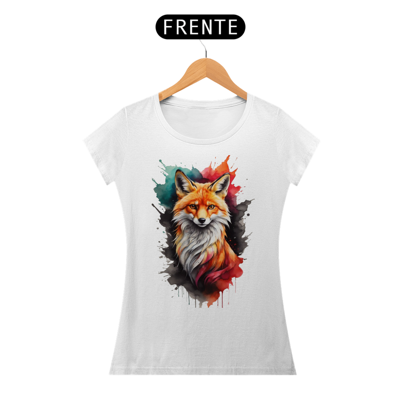 Raposa aquarela feminina