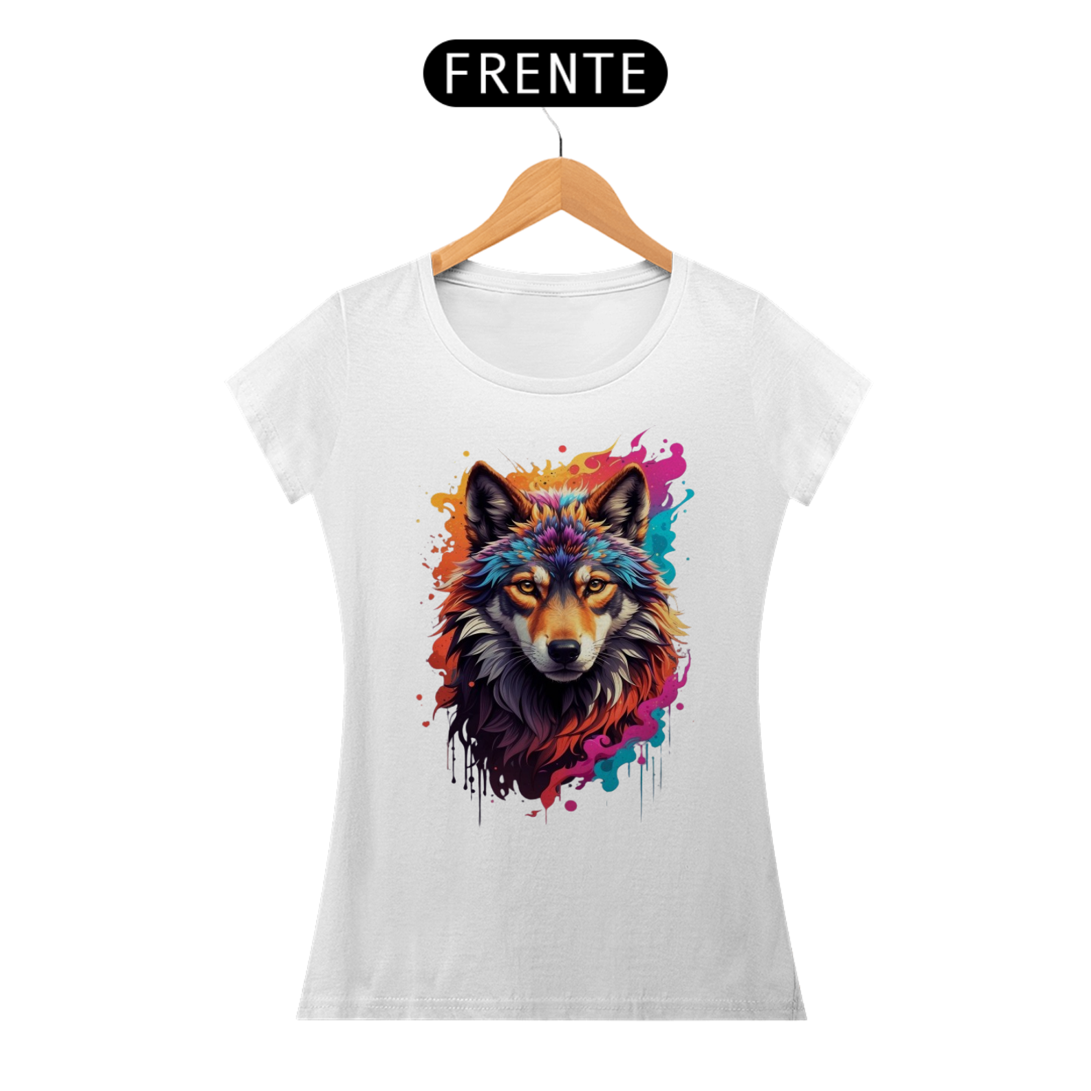Lobo Aquarela feminina