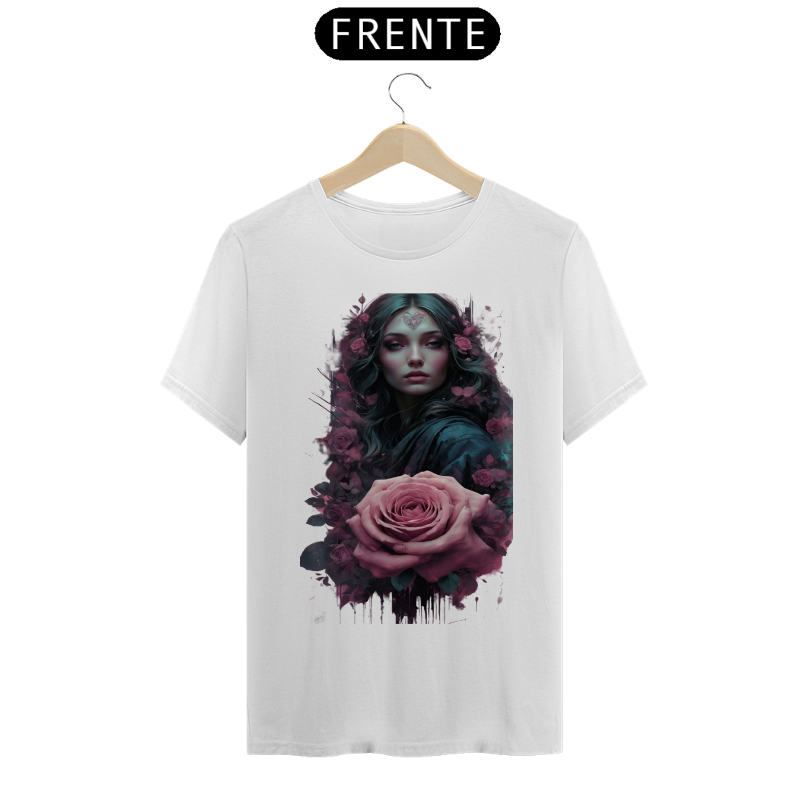 Rosas feminilidade aquarela masculina 