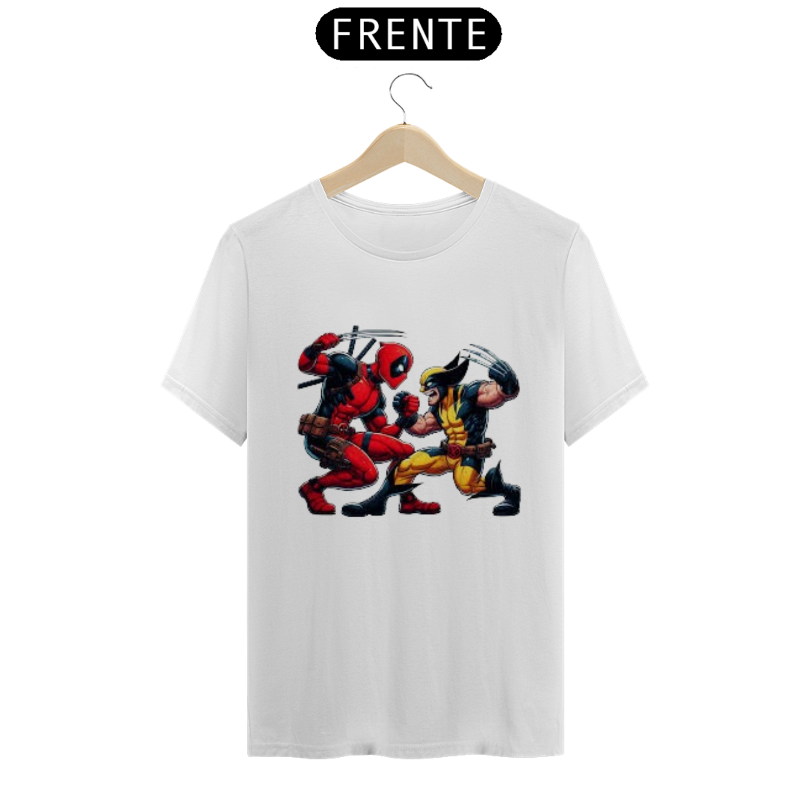 Camiseta Deadpool e Wolverine Comics