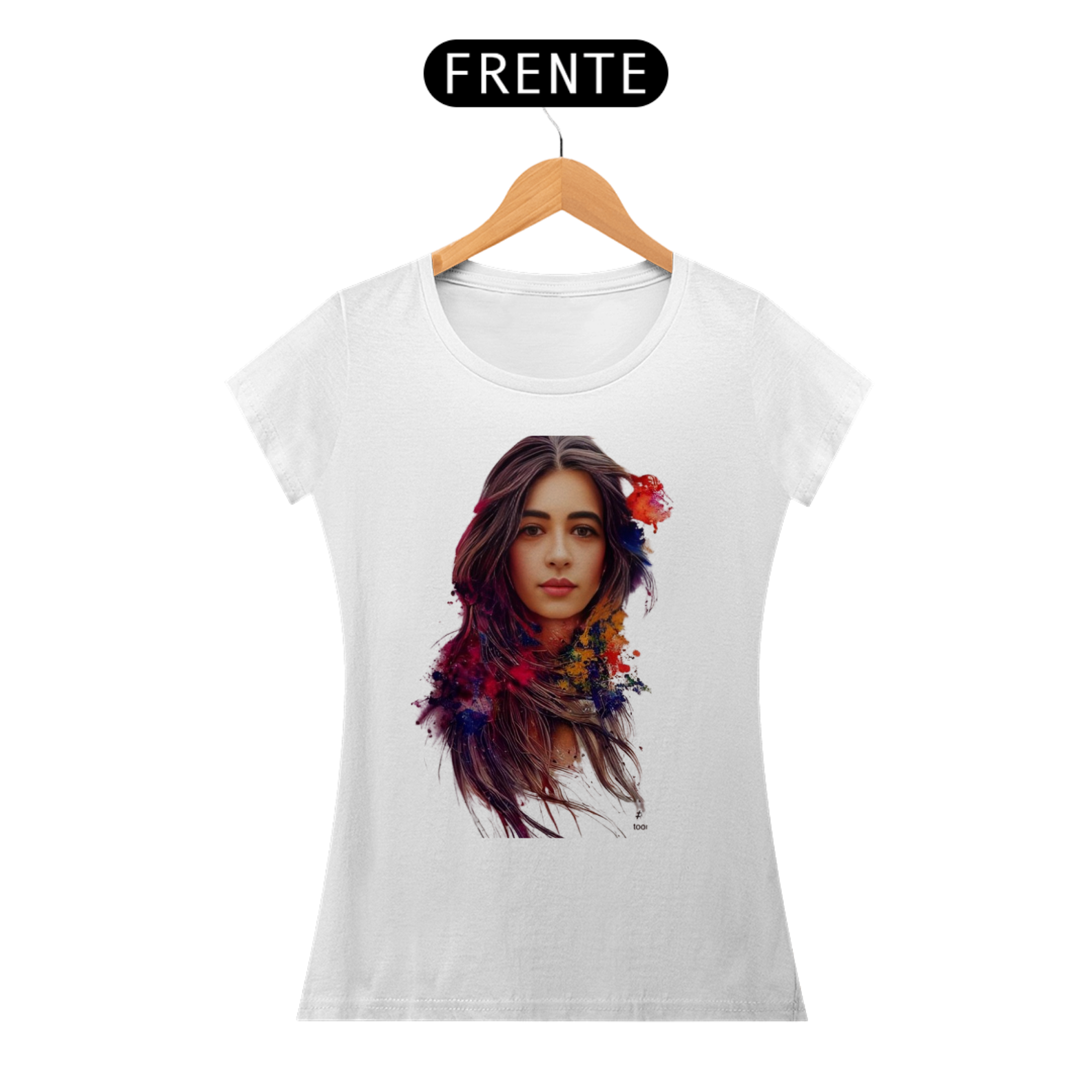 Baby Look Woman Aquarela Luna