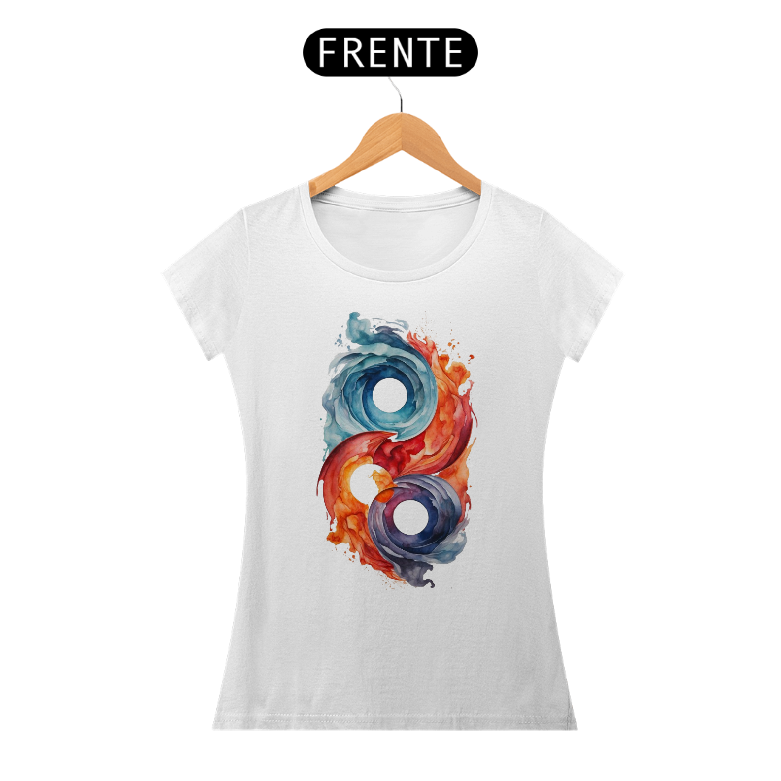 Baby Look Elements Aquarela da Luna