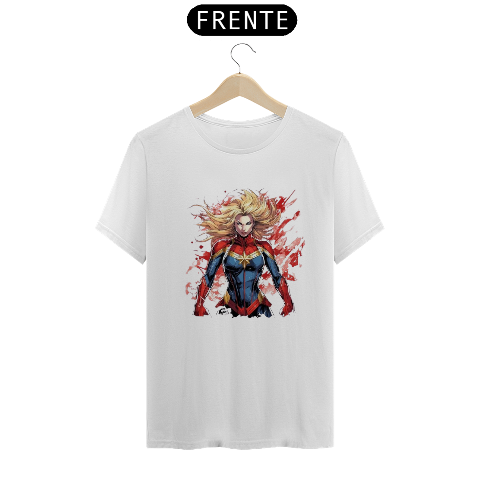 Camiseta Capitã Marvel da Luna