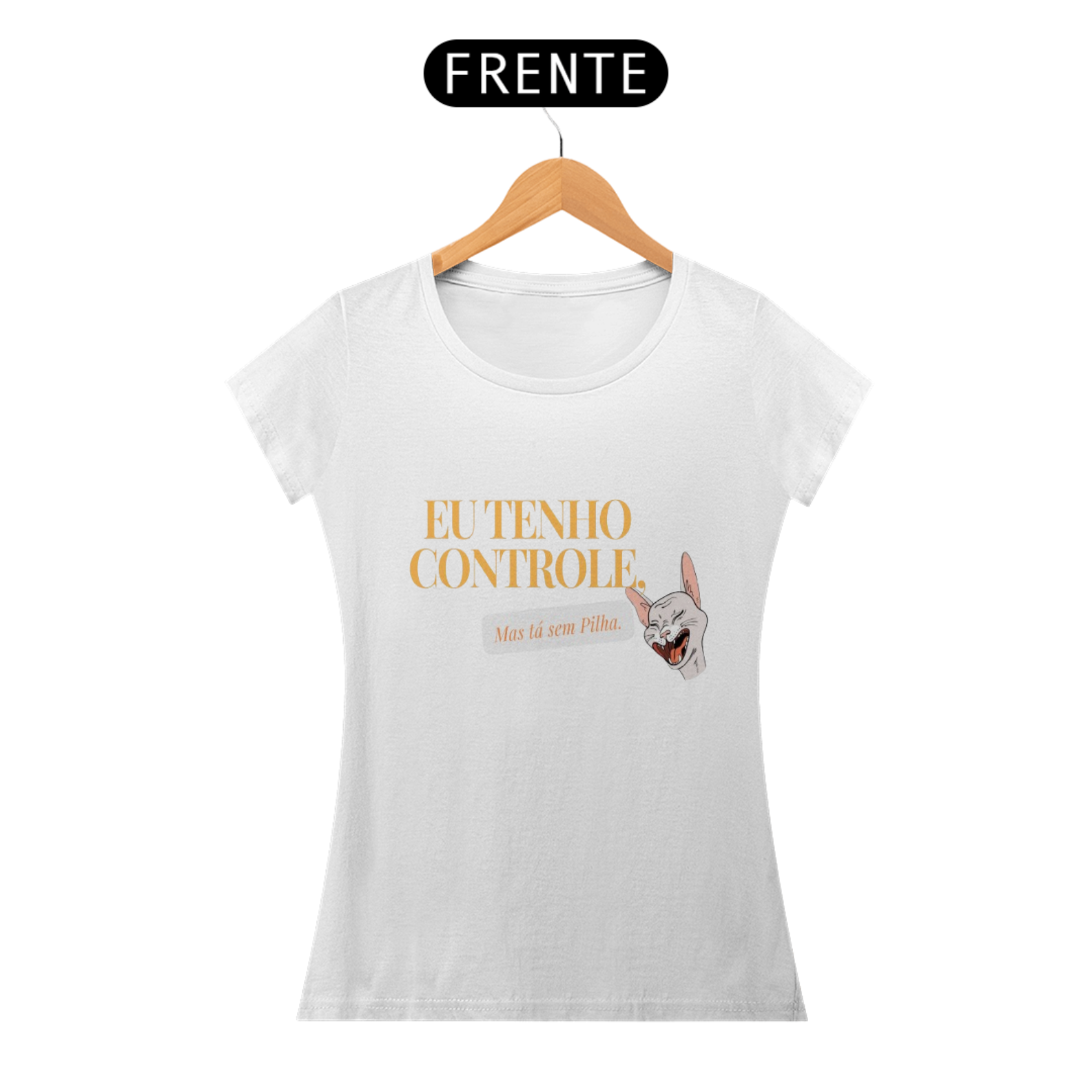 Baby Look Eu Tenho Controle da luna