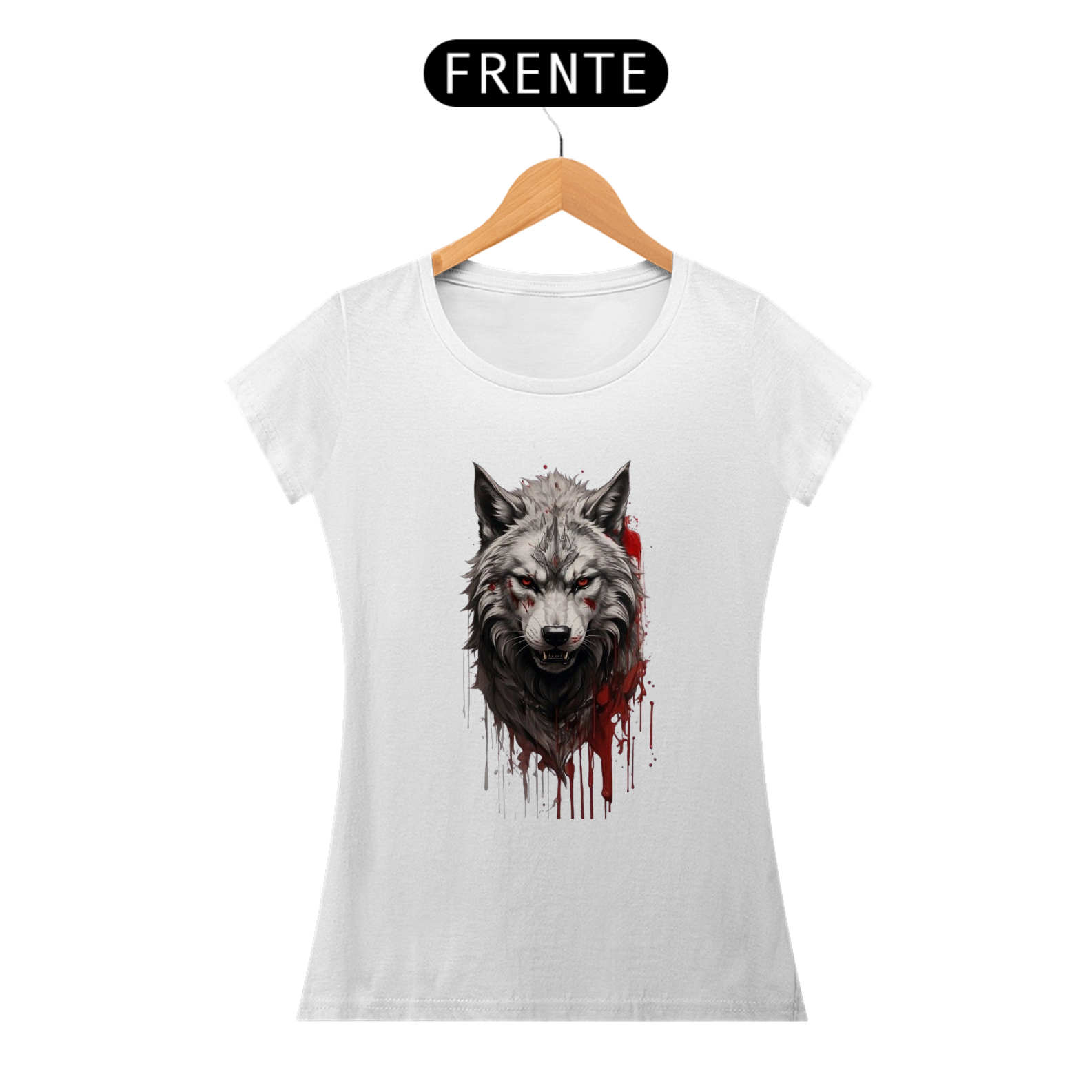 Baby Look de Lobo da Luna