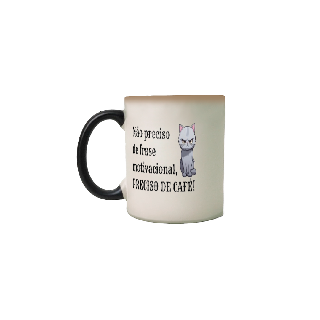 Caneca mágica Preciso de café da Luna