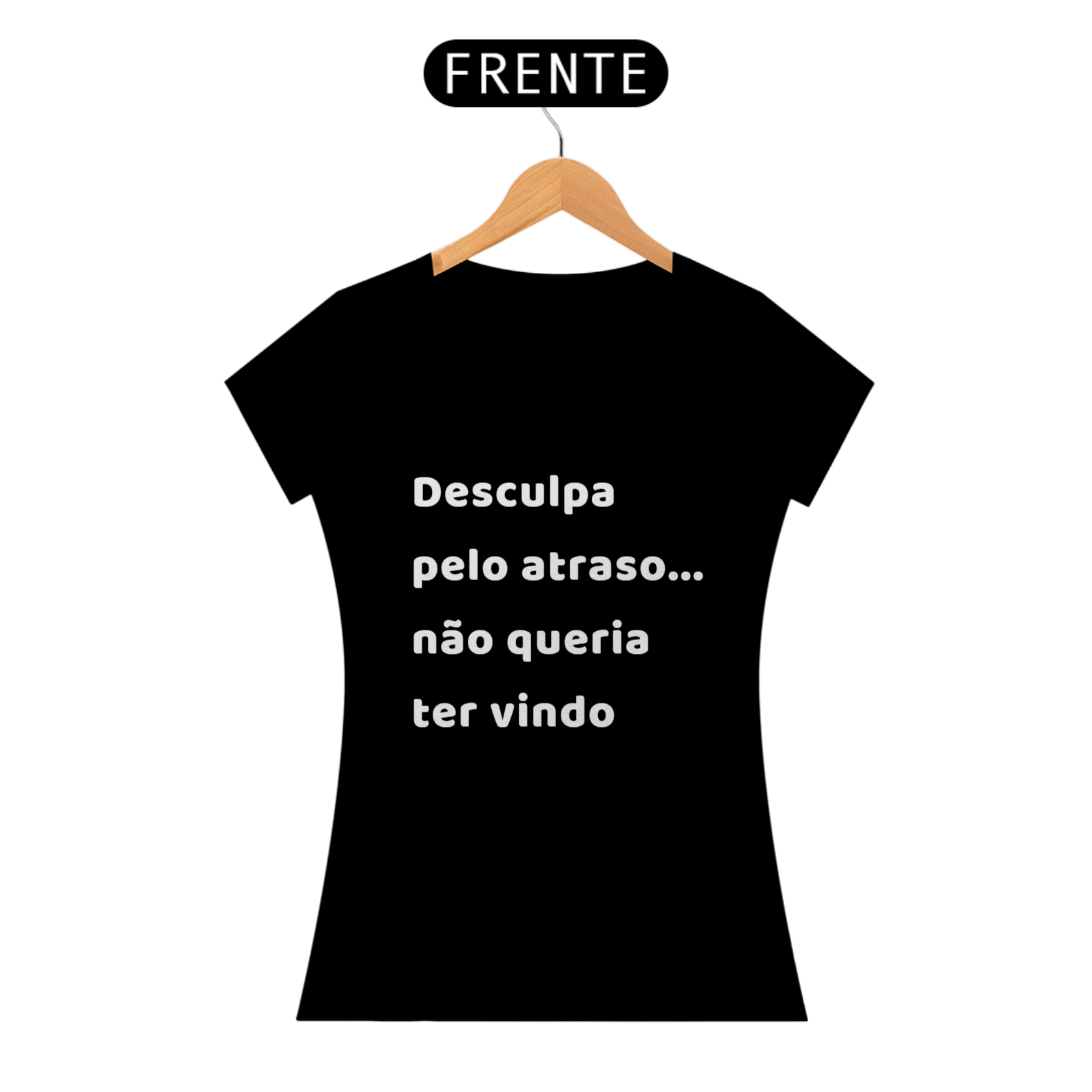 Baby Look Desculpa pelo atraso da Luna