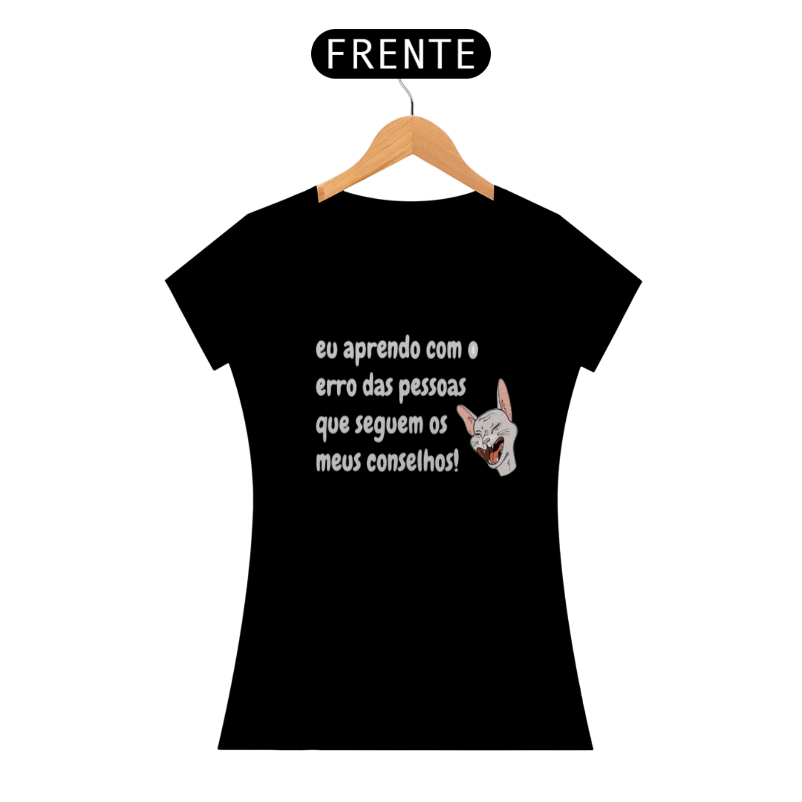 Baby Look Eu Aprendo com os erros da Luna