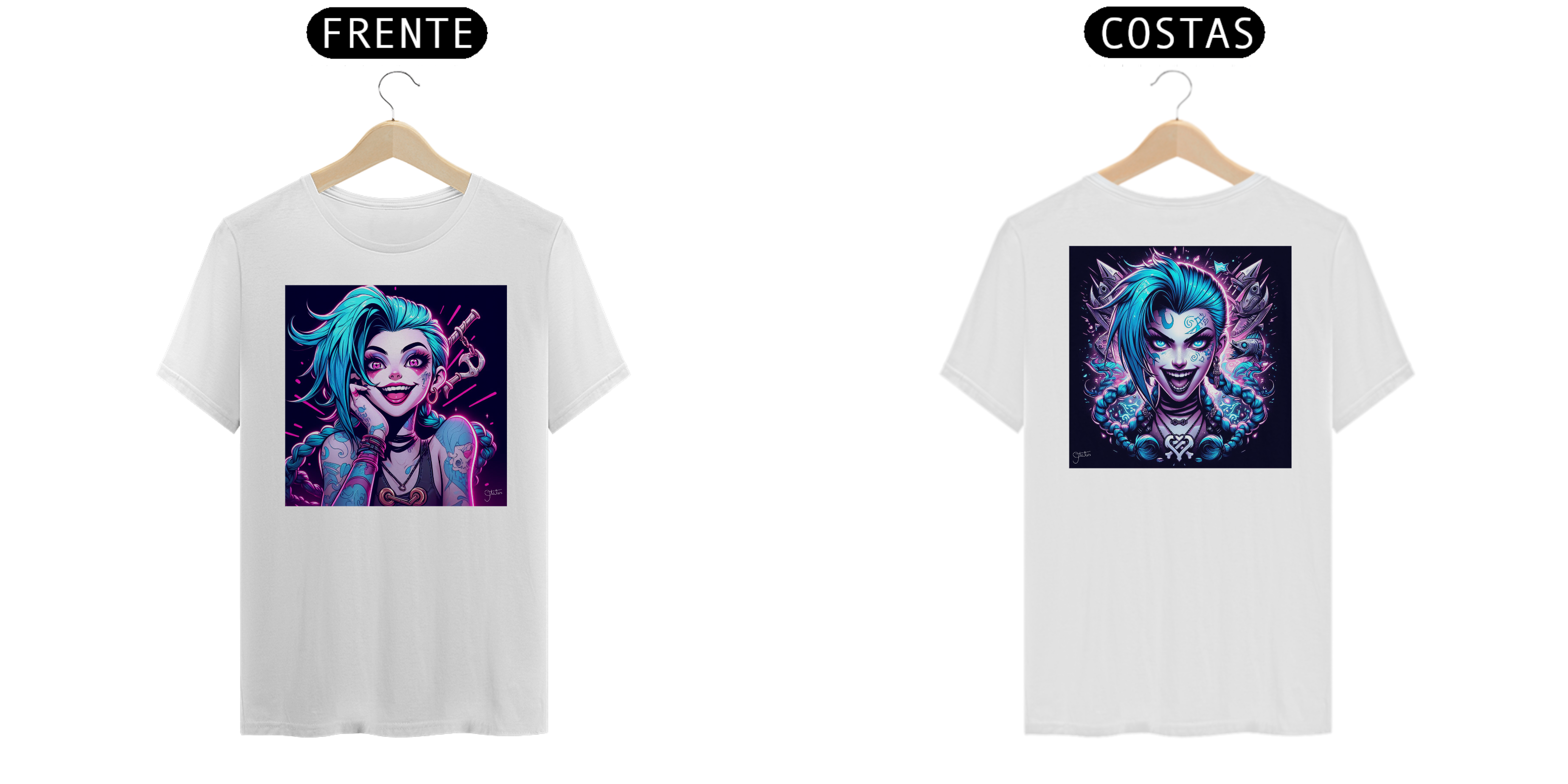 Camiseta IAmage Dupla - Jinx - League of Legends