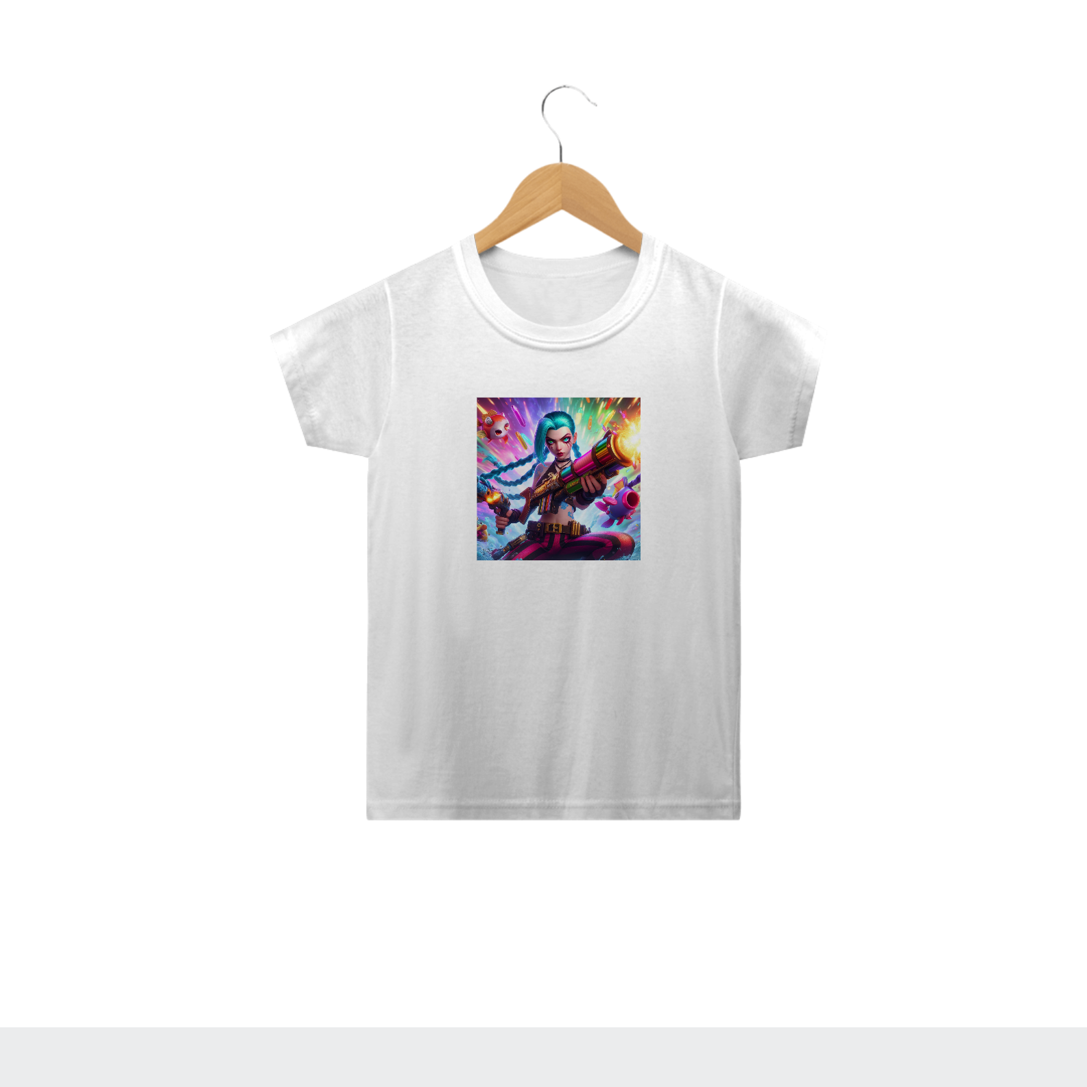 Camiseta IAmage Infantil - Jinx - League of Legends