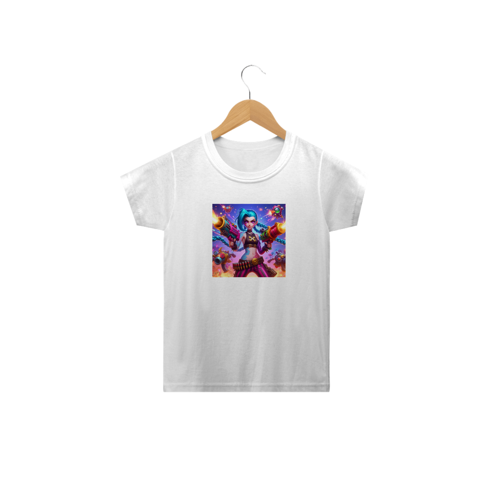 Camiseta IAmage Infantil - Jinx - League of Legends