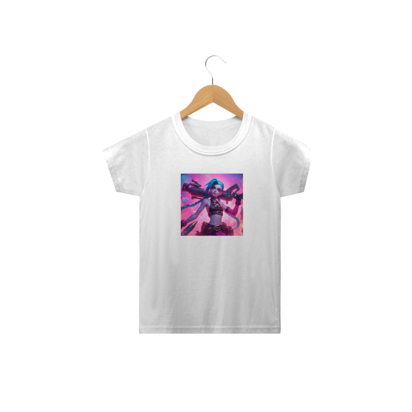 Camiseta IAmage Infantil - Jinx - League of Legends