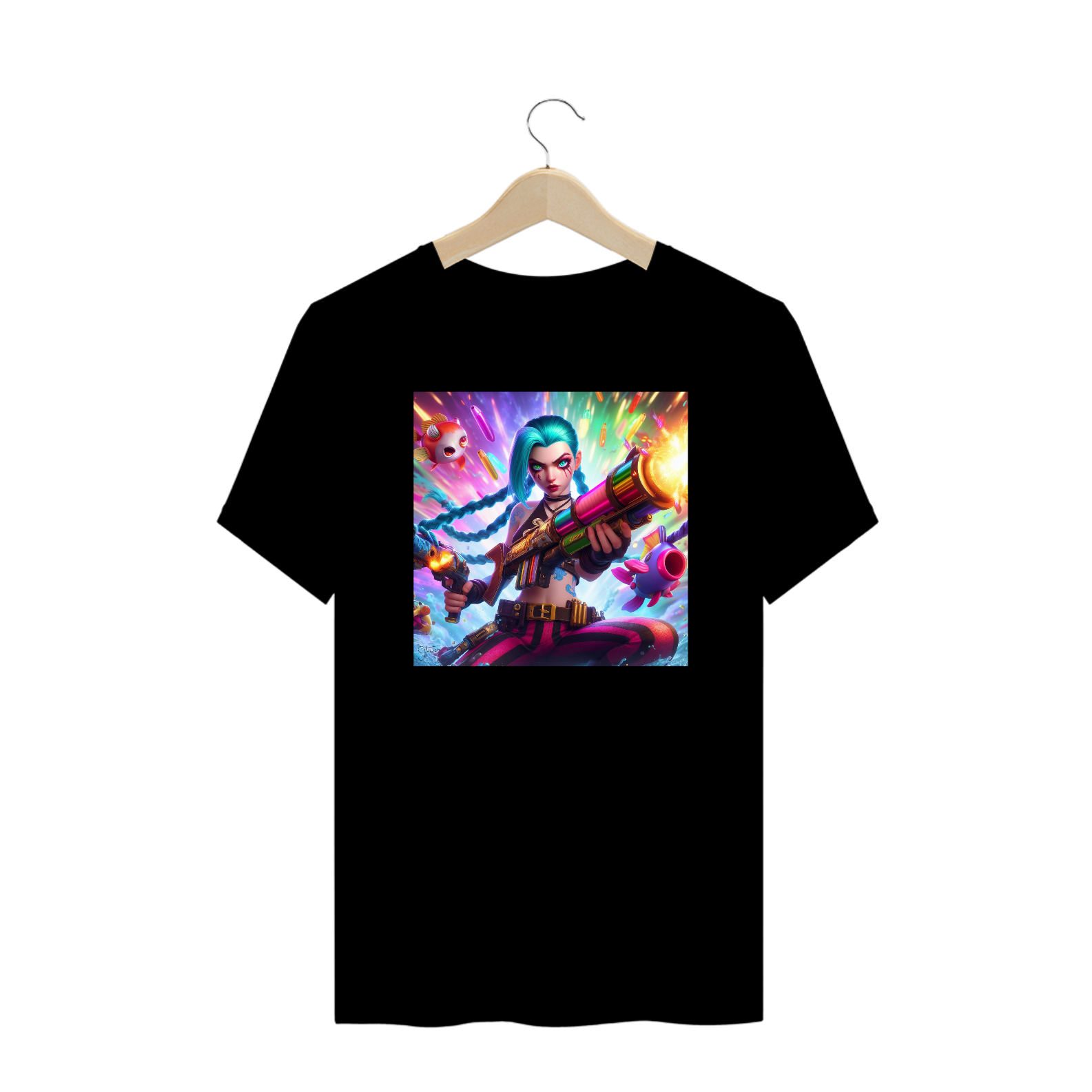 Camiseta IAmage Plus Size - Jinx - League of Legends
