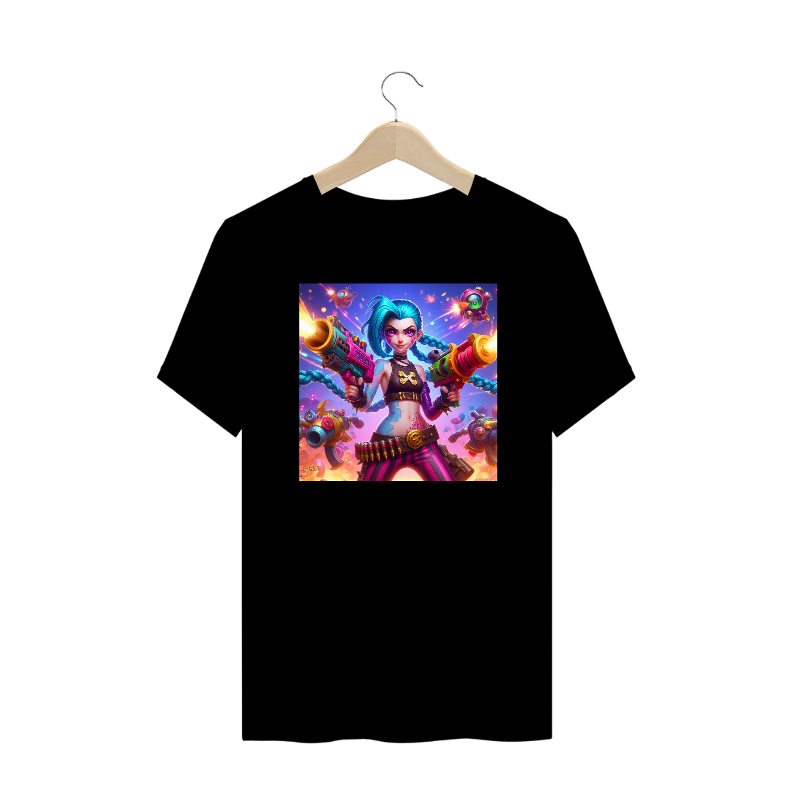 Camiseta IAmage Plus Size - Jinx - League of Legends