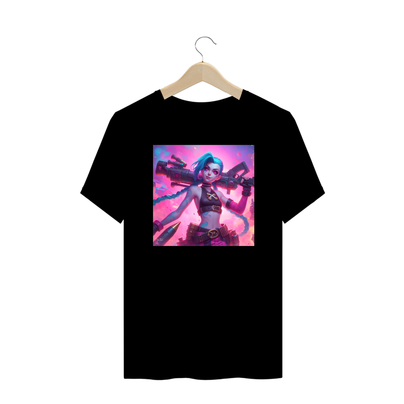 Camiseta IAmage Plus Size - Jinx - League of Legends