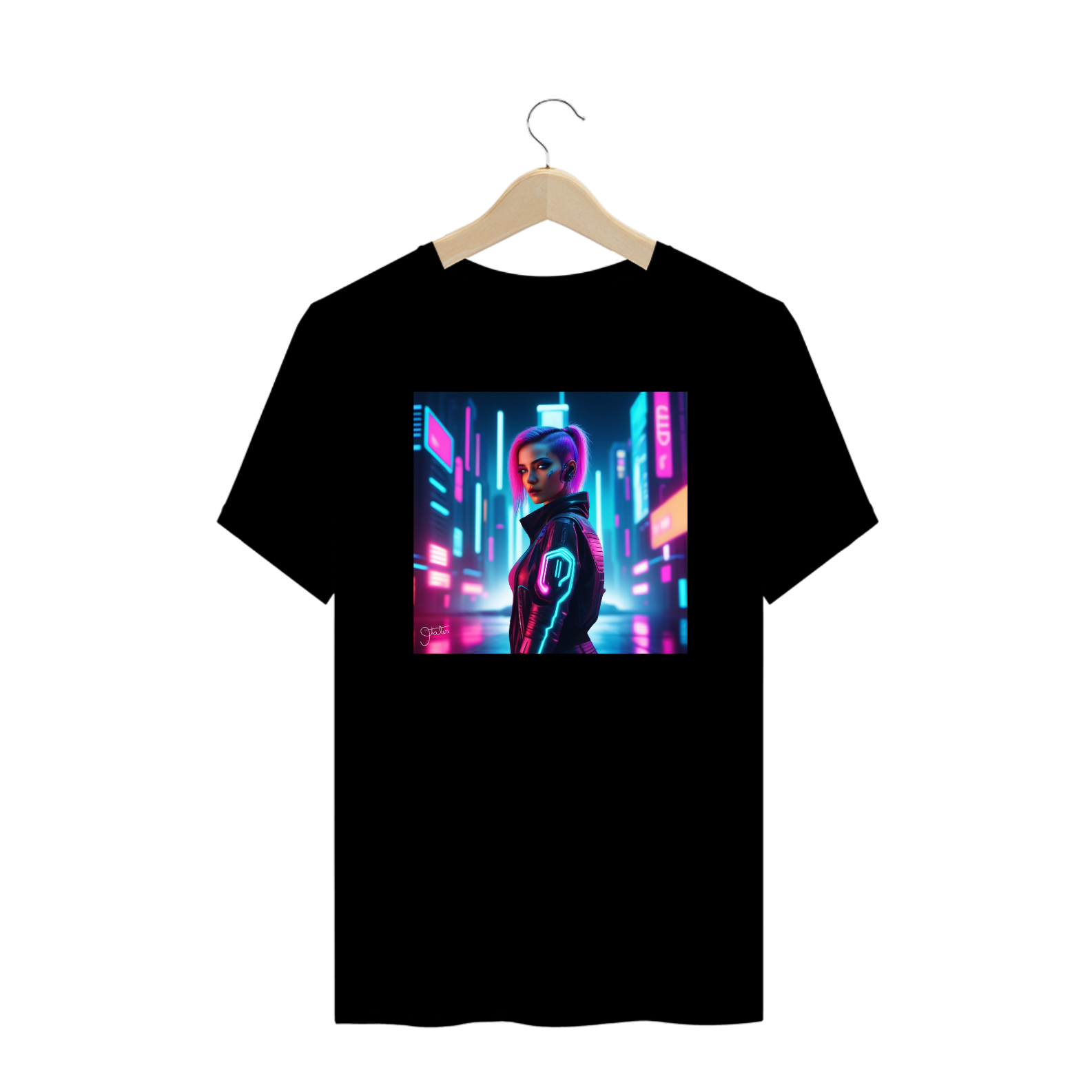 Camiseta IAmage Plus Size - Cyberpunk