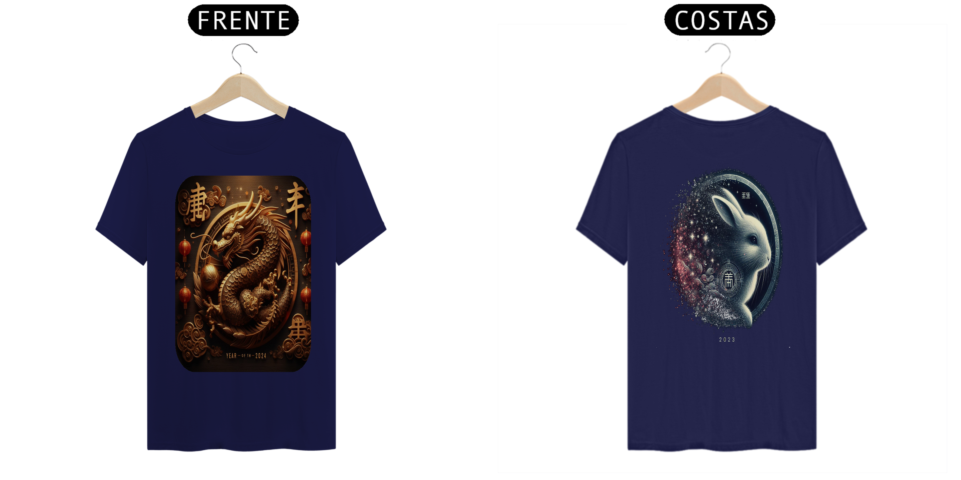 T-Shirt Classic - Horóscopo Chinês 2024 - ano do Dragão V/F