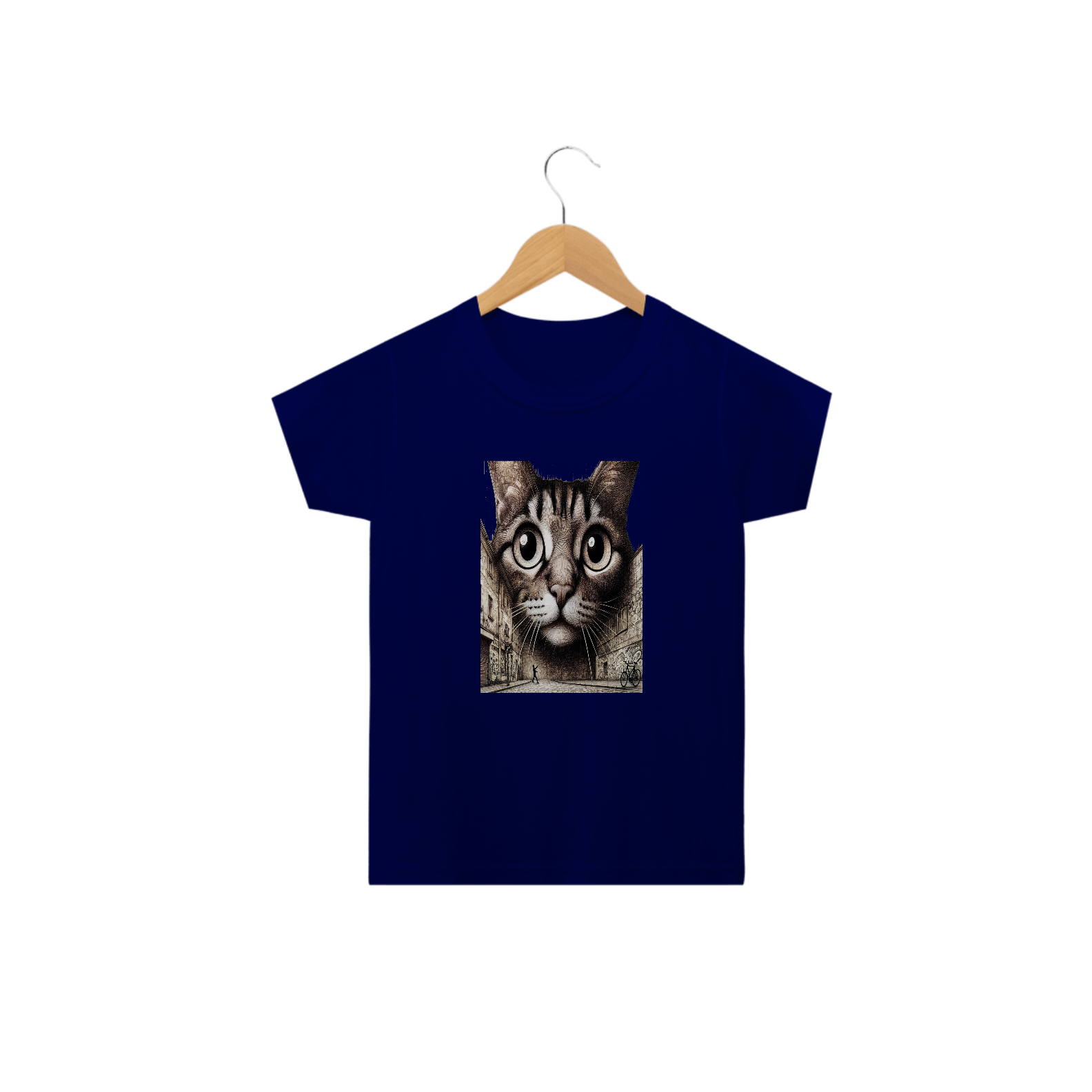 Camiseta Classic Infantil 2a/14a - Gato Frontal