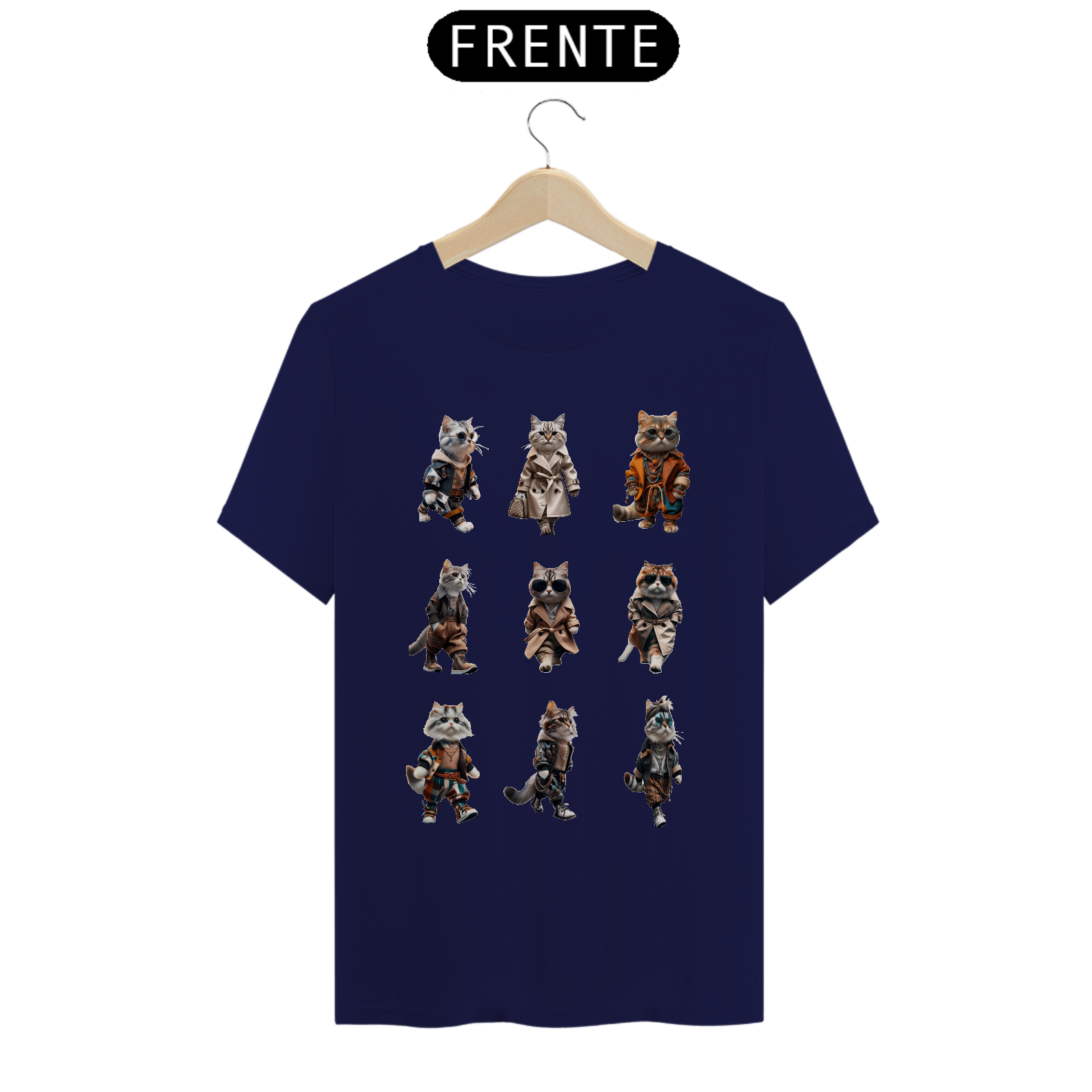 T-Shirt Classic -  6 Gatos elegantes