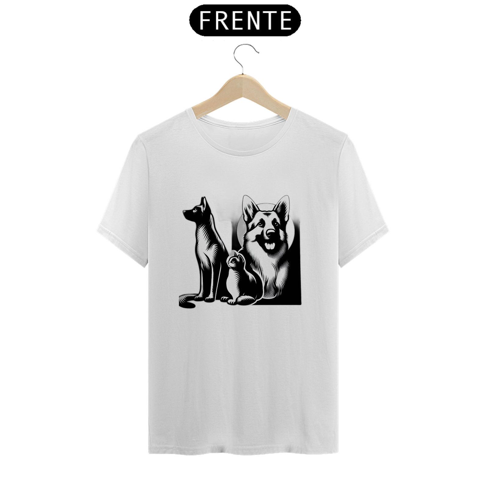 T-Shirt Classic - Cães e Gato