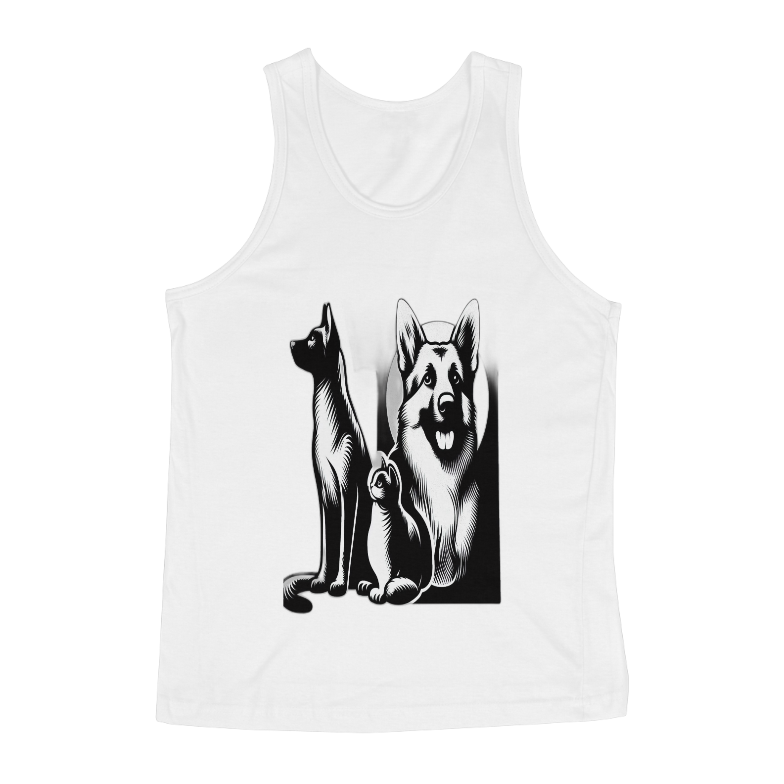 Regata Masculina- Gatos e cães 