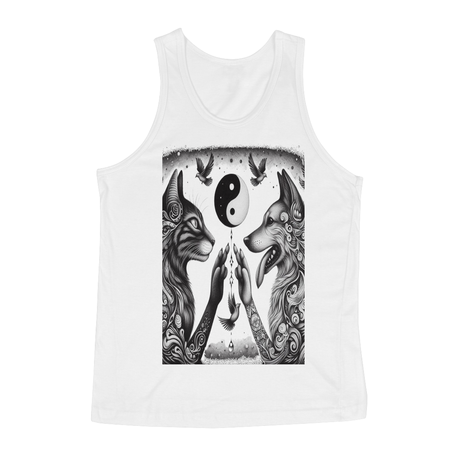 Regata Masculina- Harmonia Gato e Cão