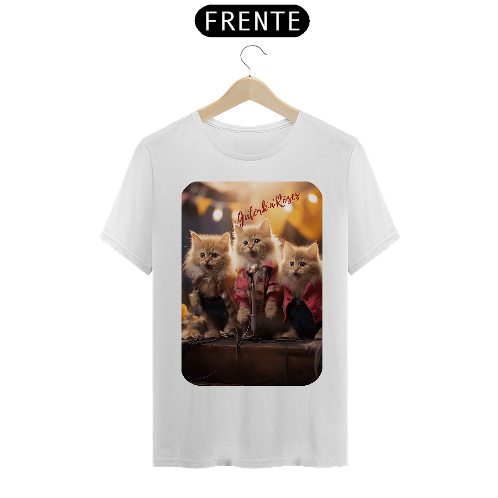 T-Shirt Classic - Gato -Banda Gatork'n' Roses