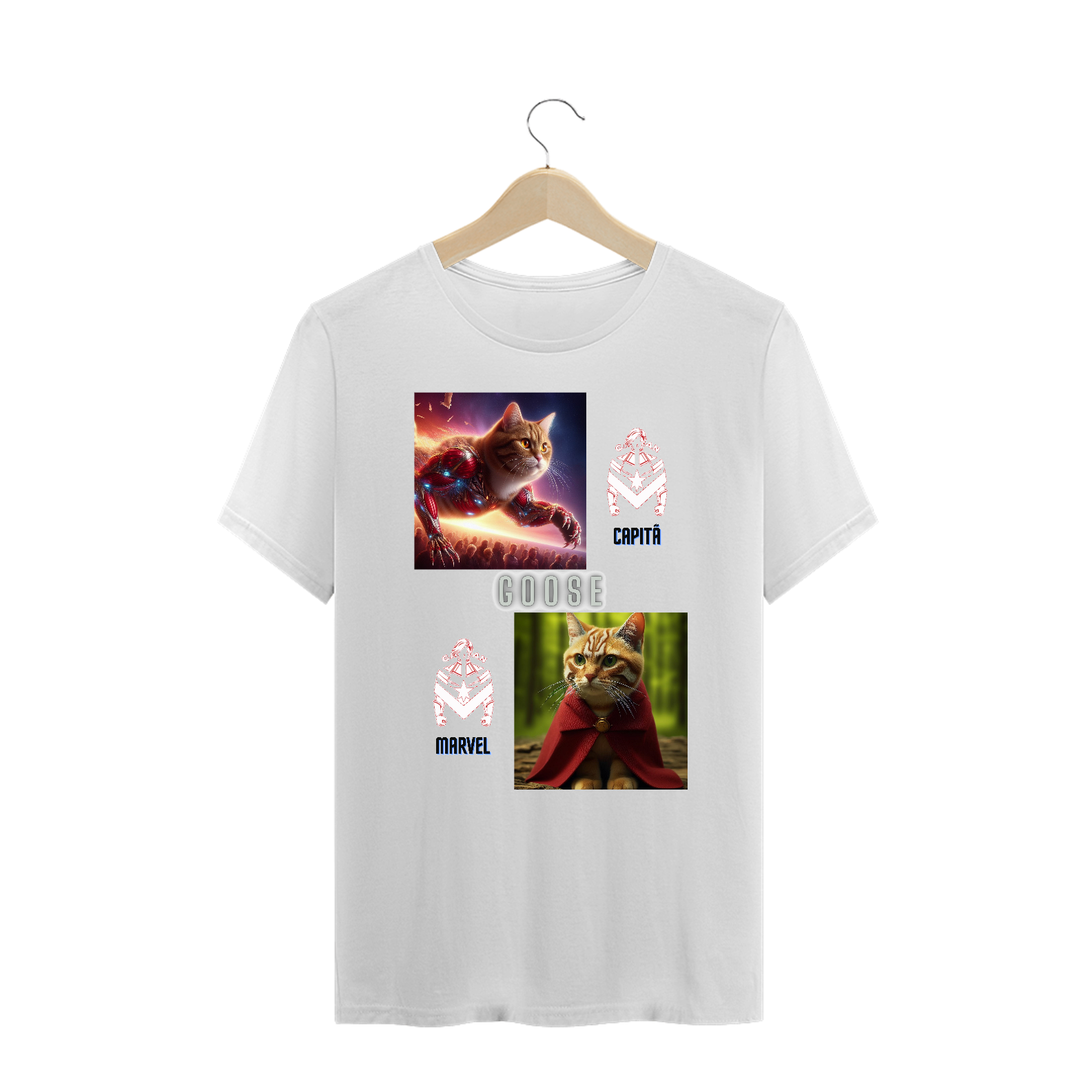 T-Shirt PLUS SIZE -  Gato Goose Marvel I