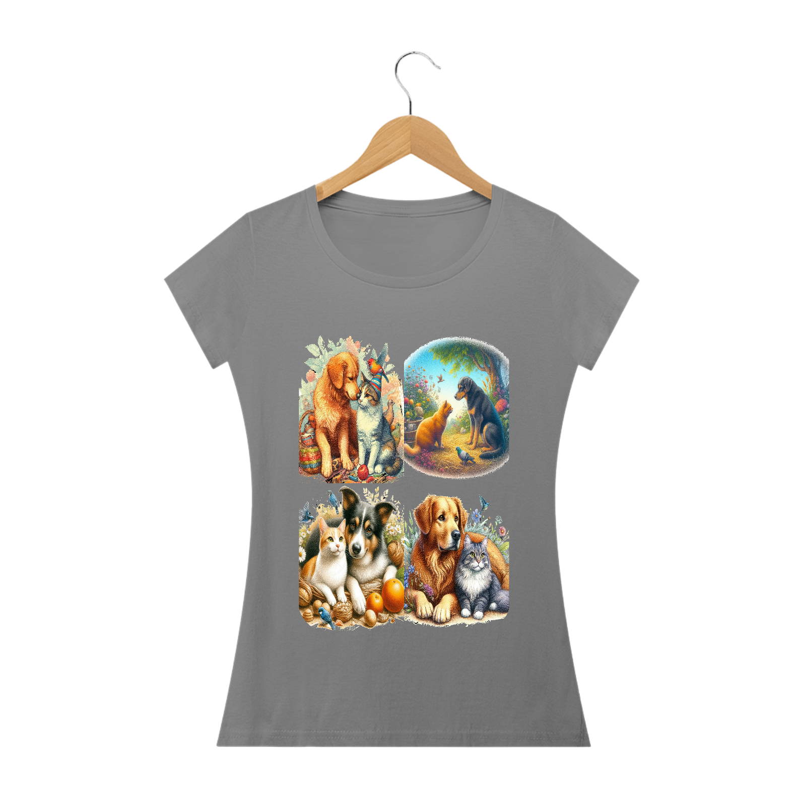 Camiseta Baby Long Quality –Gatos&Cães