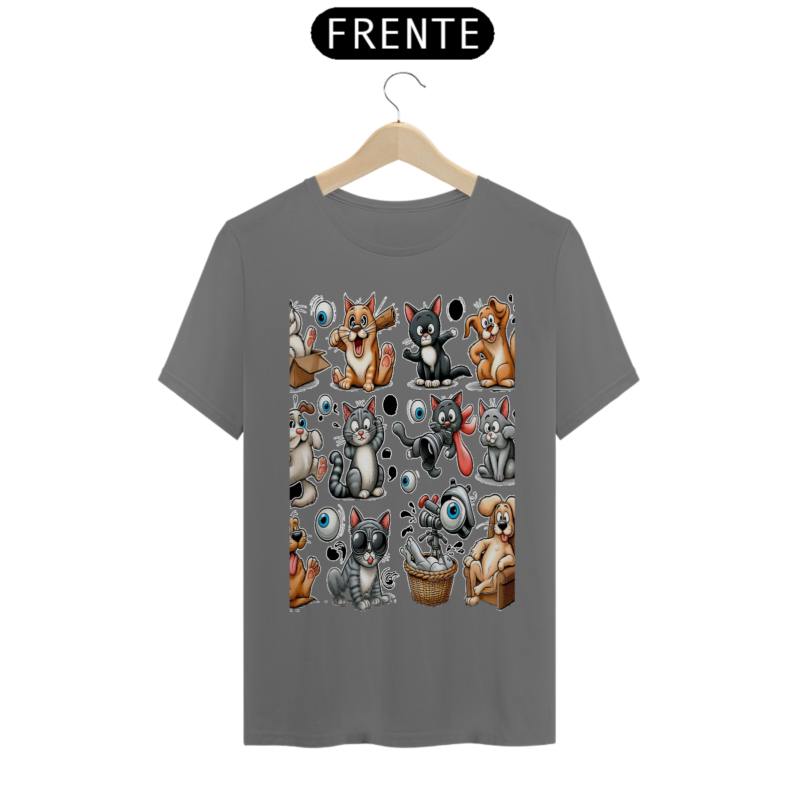 T-Shirt Estonada –  Gatos e cachorro Coletânea-Gatos e cachorro Coletânea II