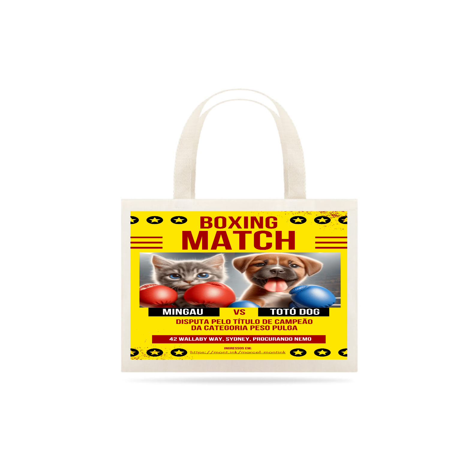 Eco-Bag Grande - Boxe GatoXCão Peso Pulga 