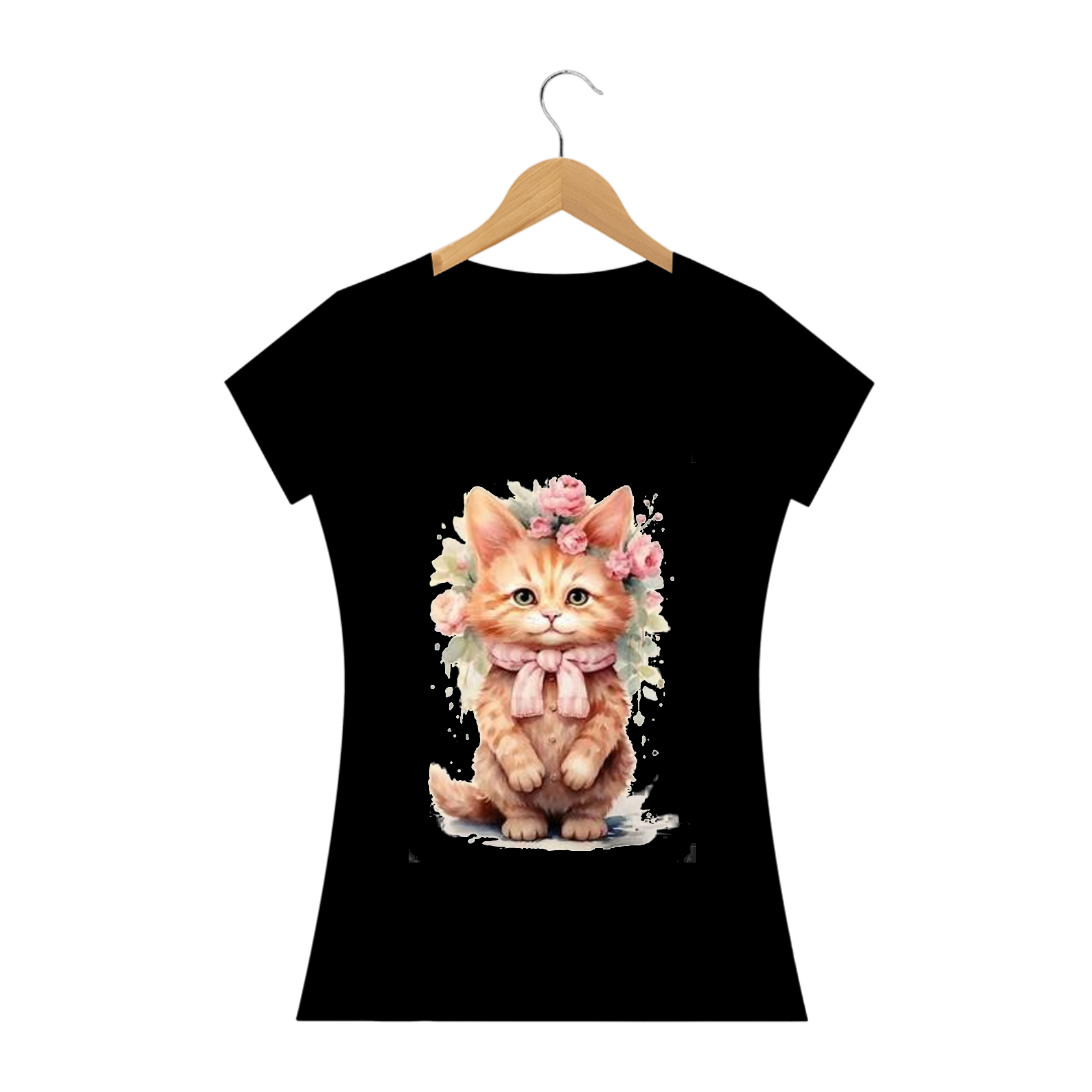 Camiseta Baby Long Quality  – Gatinha