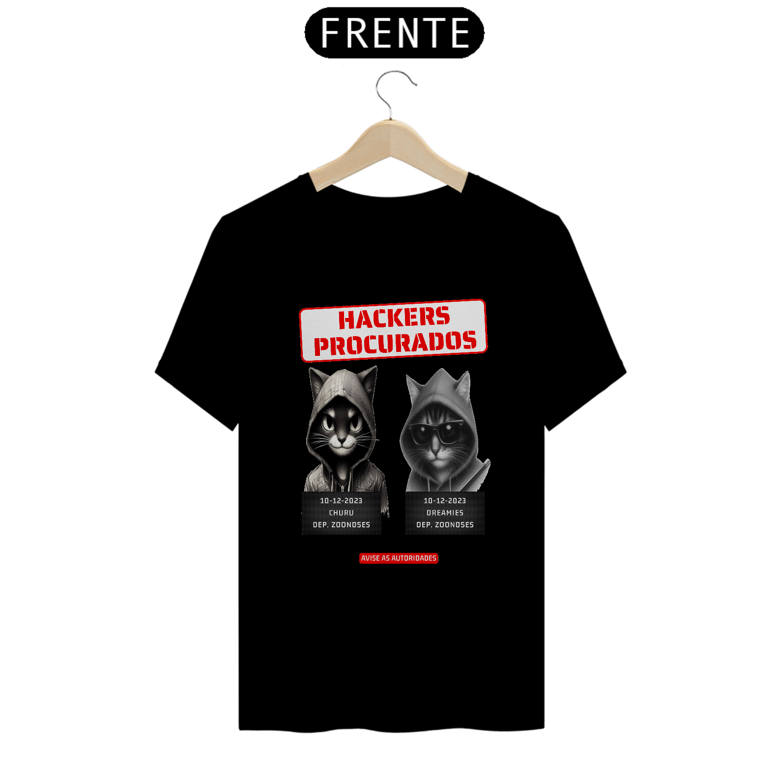 T - Shirt Quality – Gatos Hackers procurados