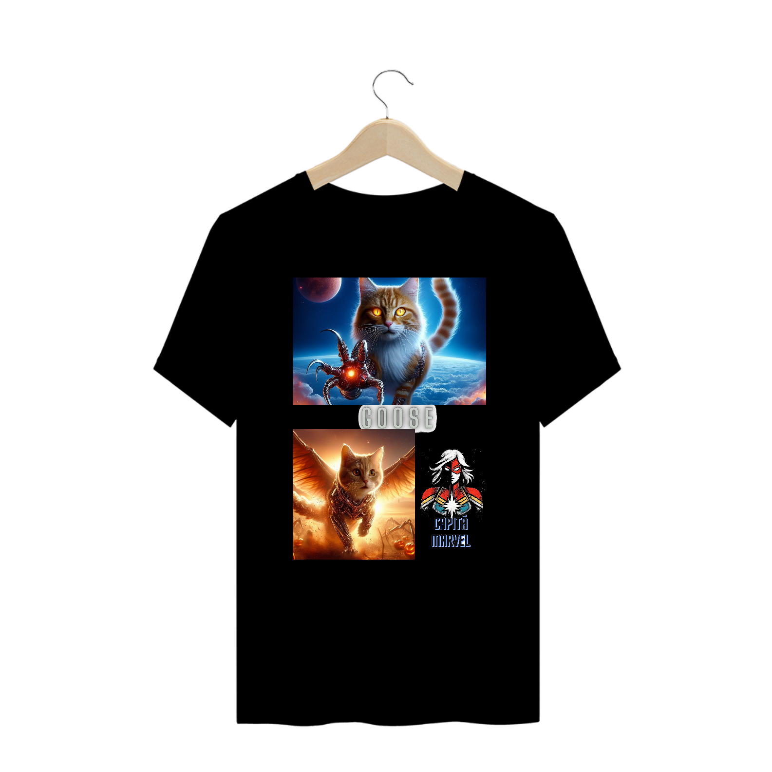 T-Shirt PLUS SIZE -  Gato Goose Marvel II