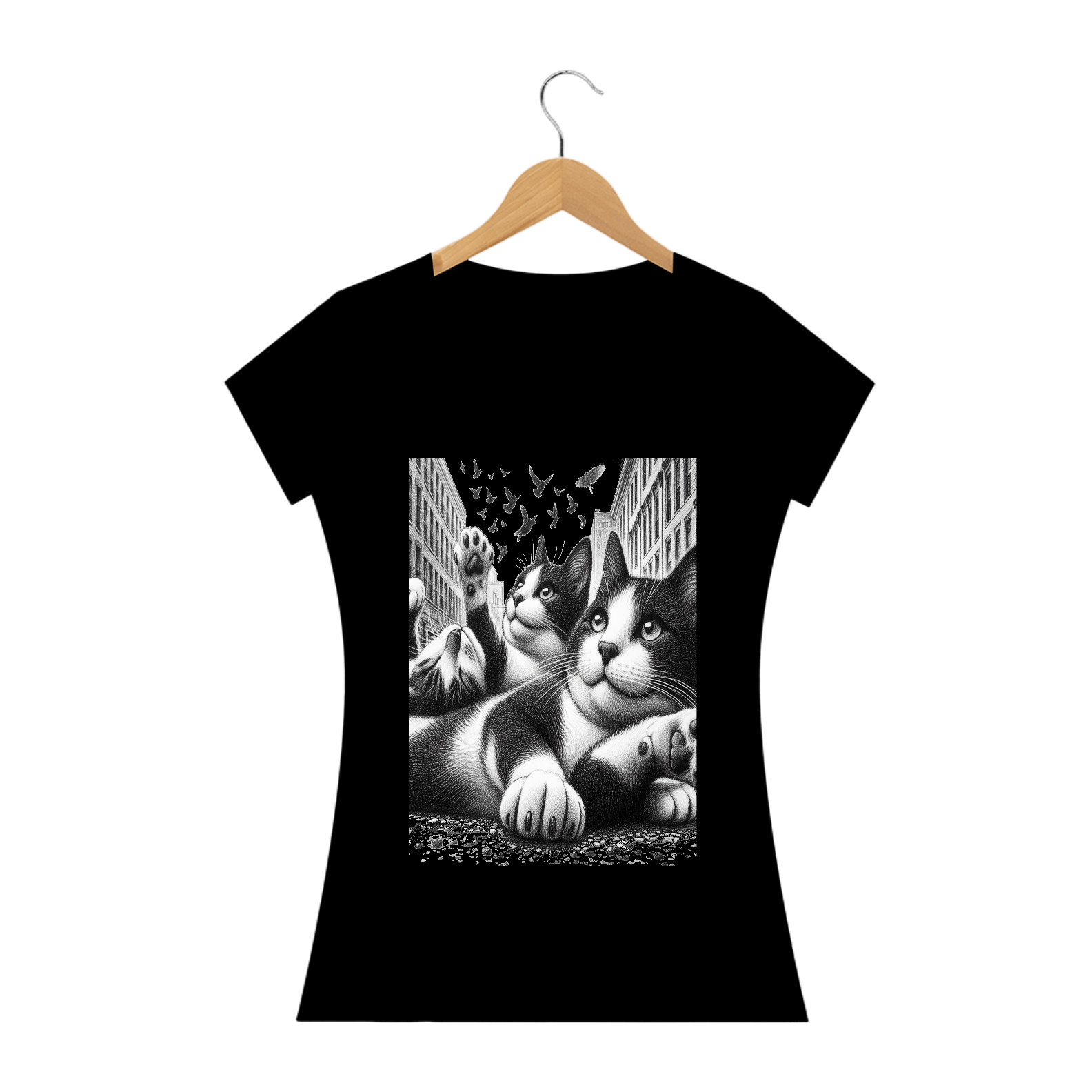 Camiseta Baby Long Prime -  gato Batman