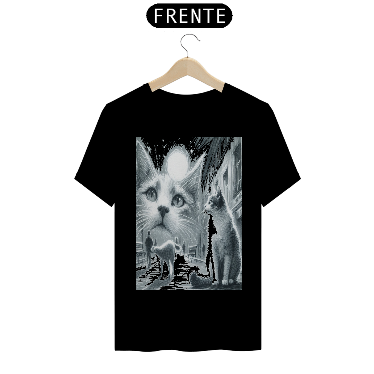 T- shirt Classic - Gato ao Luar