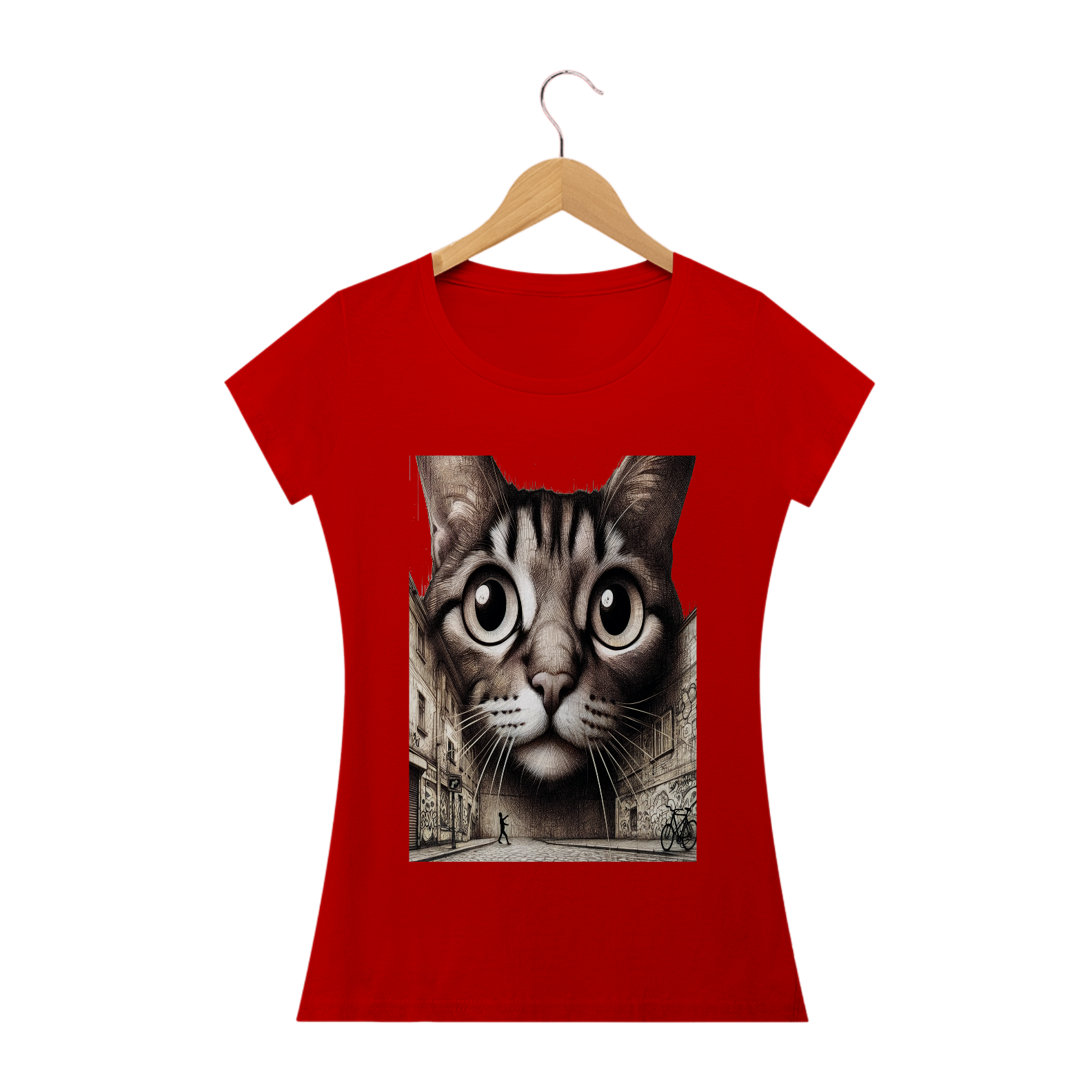 Camiseta Baby Classic Long - Gato Frontal
