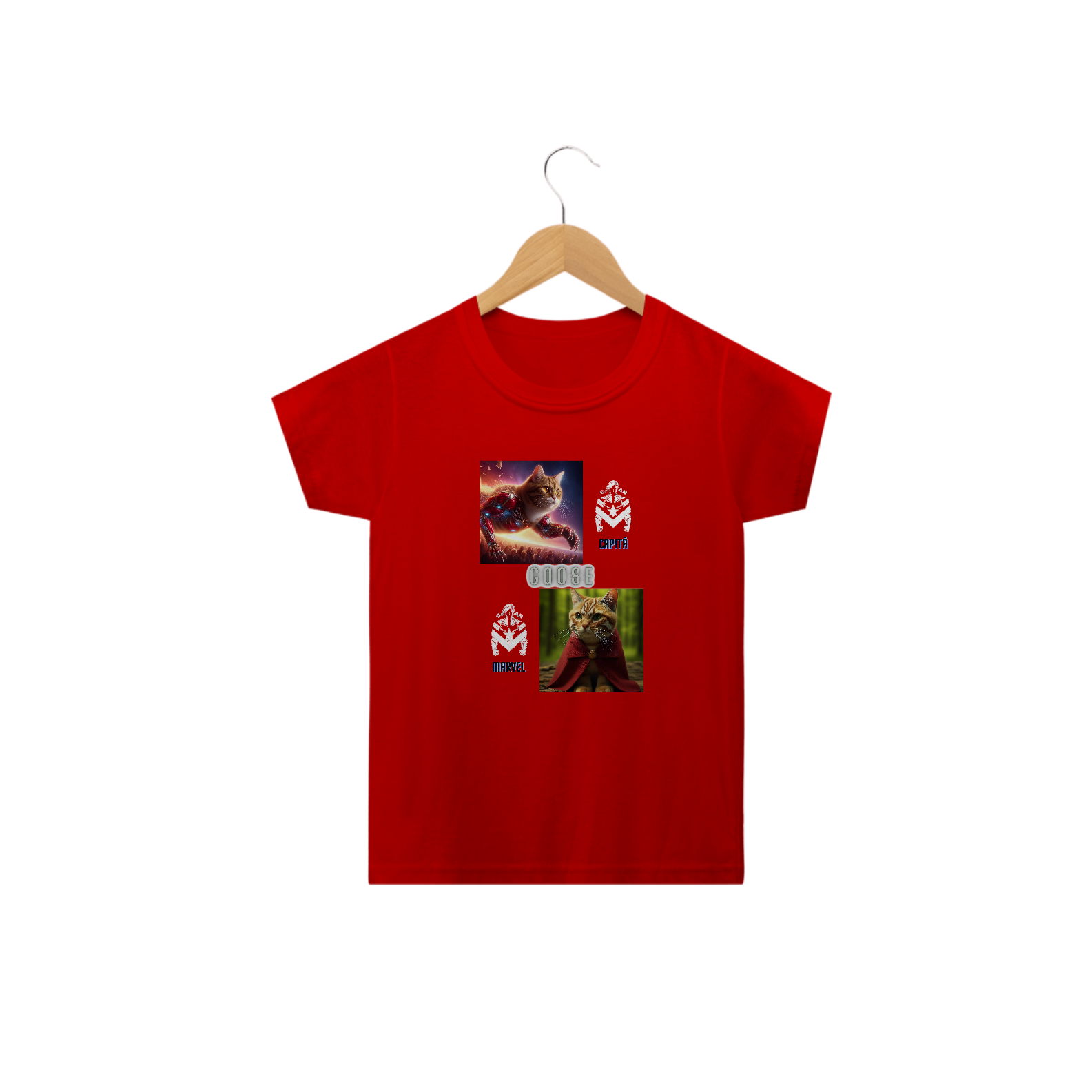 Camiseta Classic Infantil 2a/14a - Gato Goose Marvel I