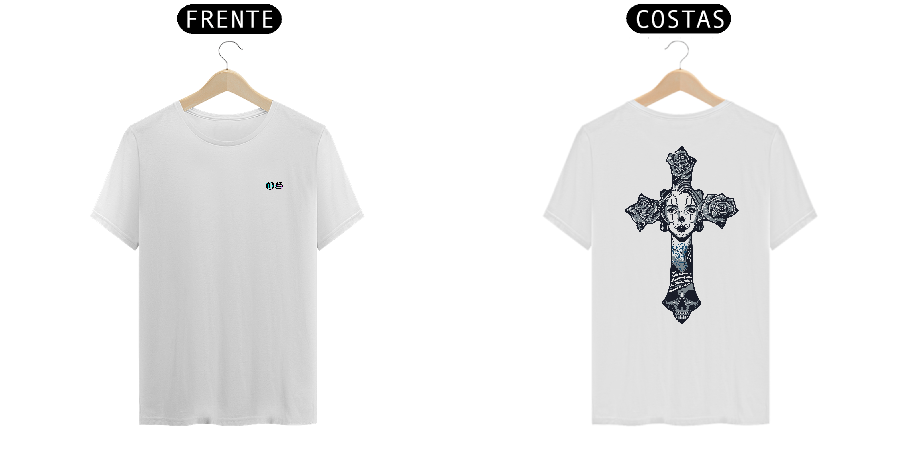 Nome do produto: Camiseta - Own Style Branca com estampa nas costas