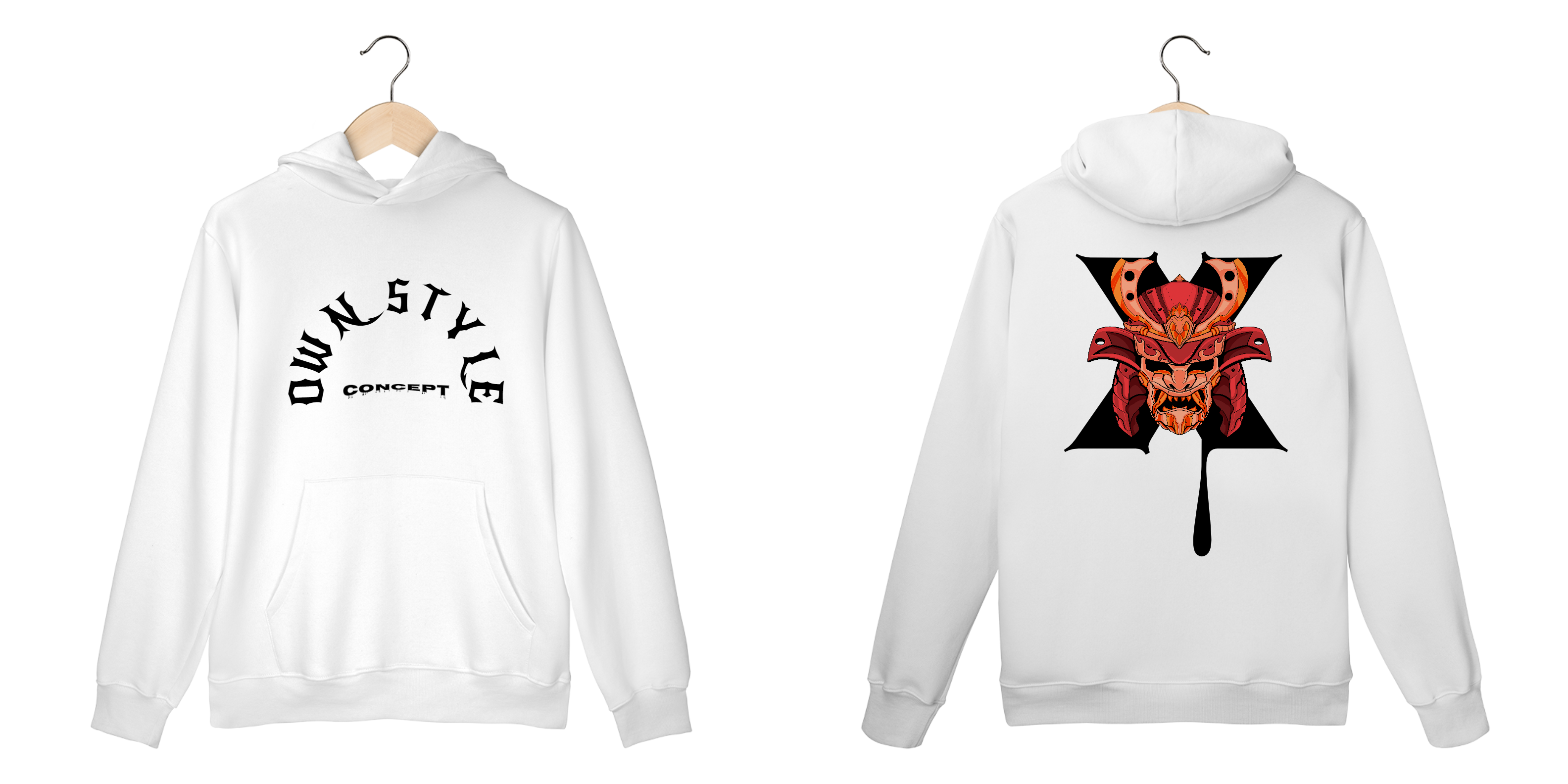 Moletom Canguru branco - Own Style Linha X