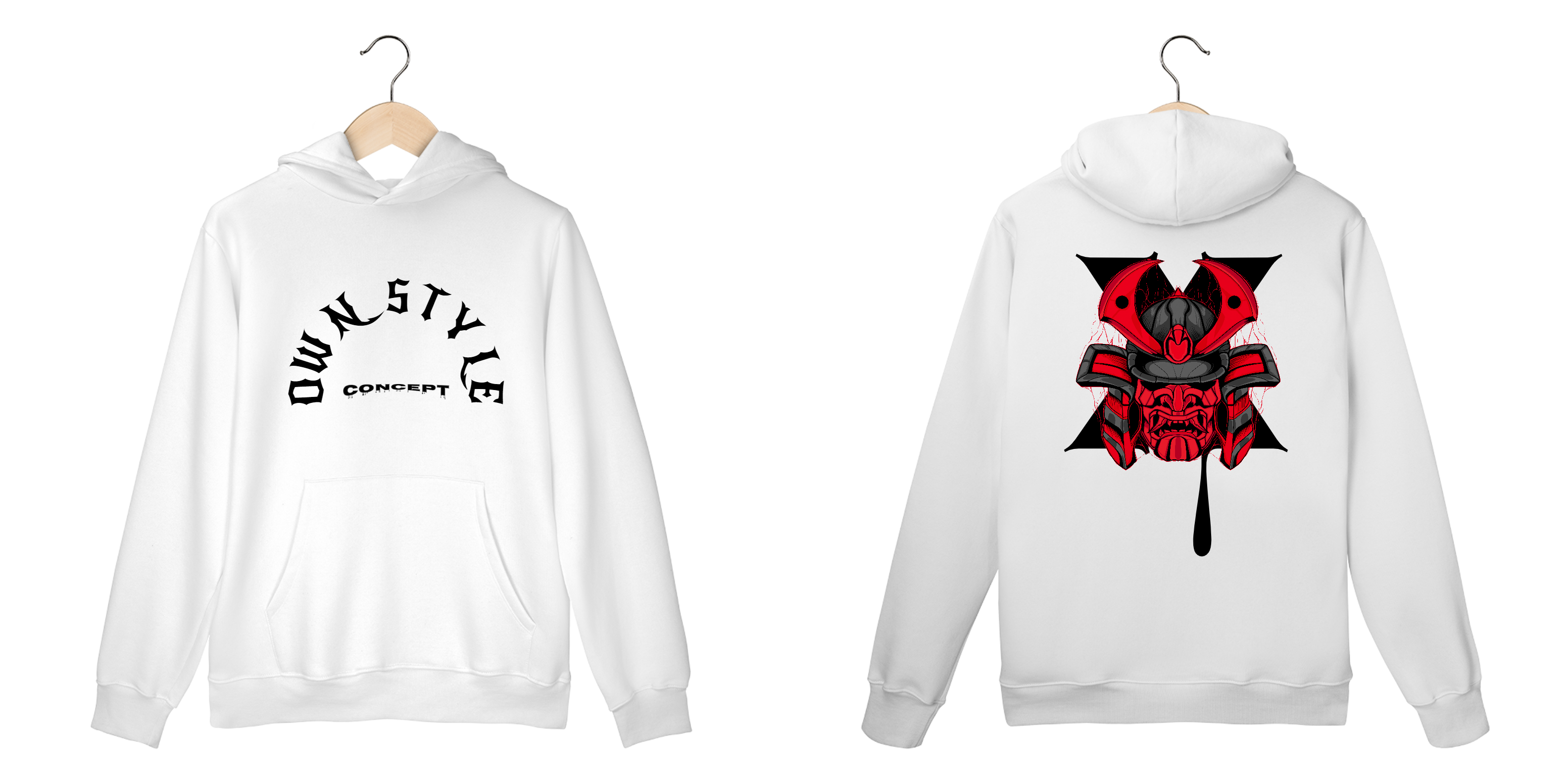 Moletom Canguru Branco - Own Style Linha X